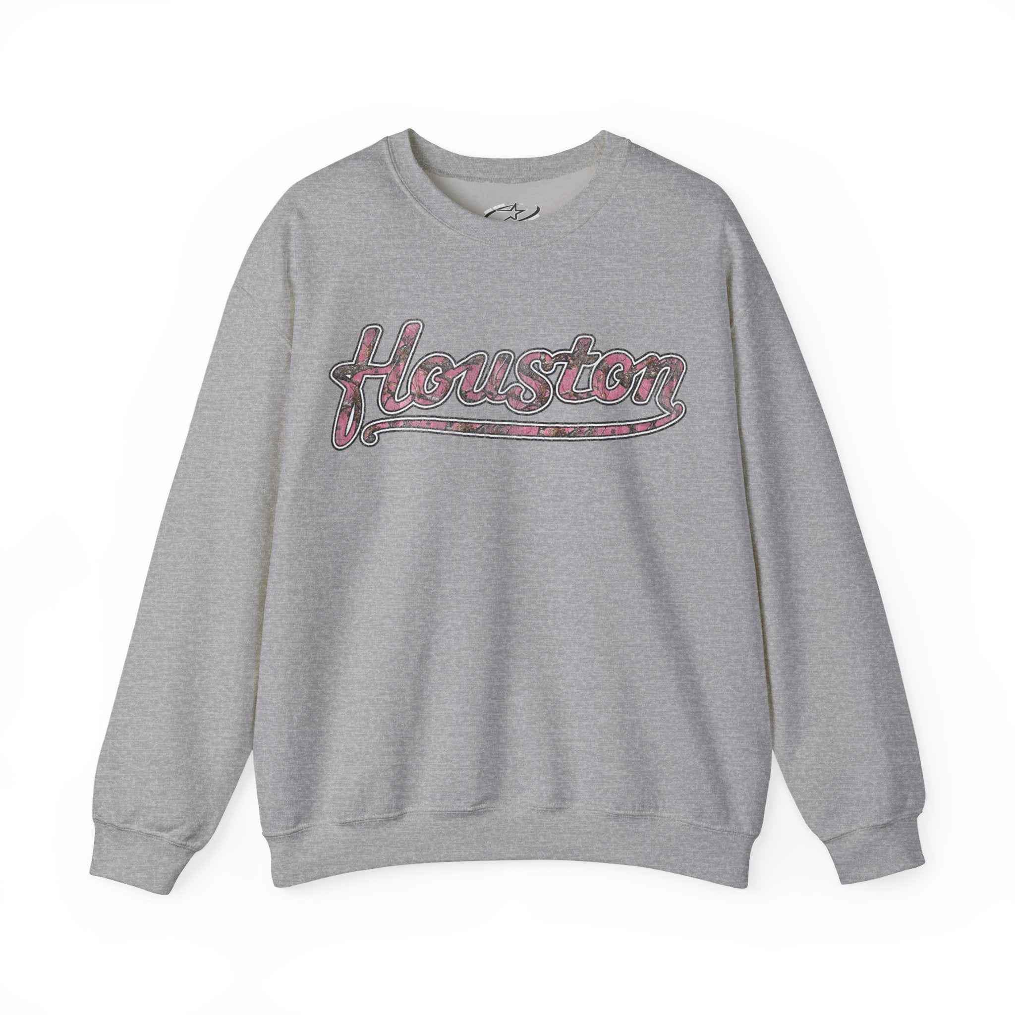 PINK CAMO HOUSTON CREWNECK SWEATER