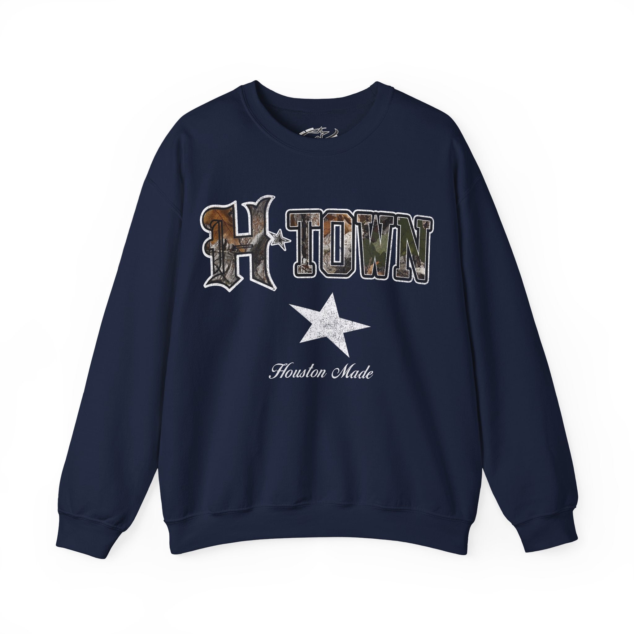 CAMO HTOWN MADE CREWNECK SWEATER