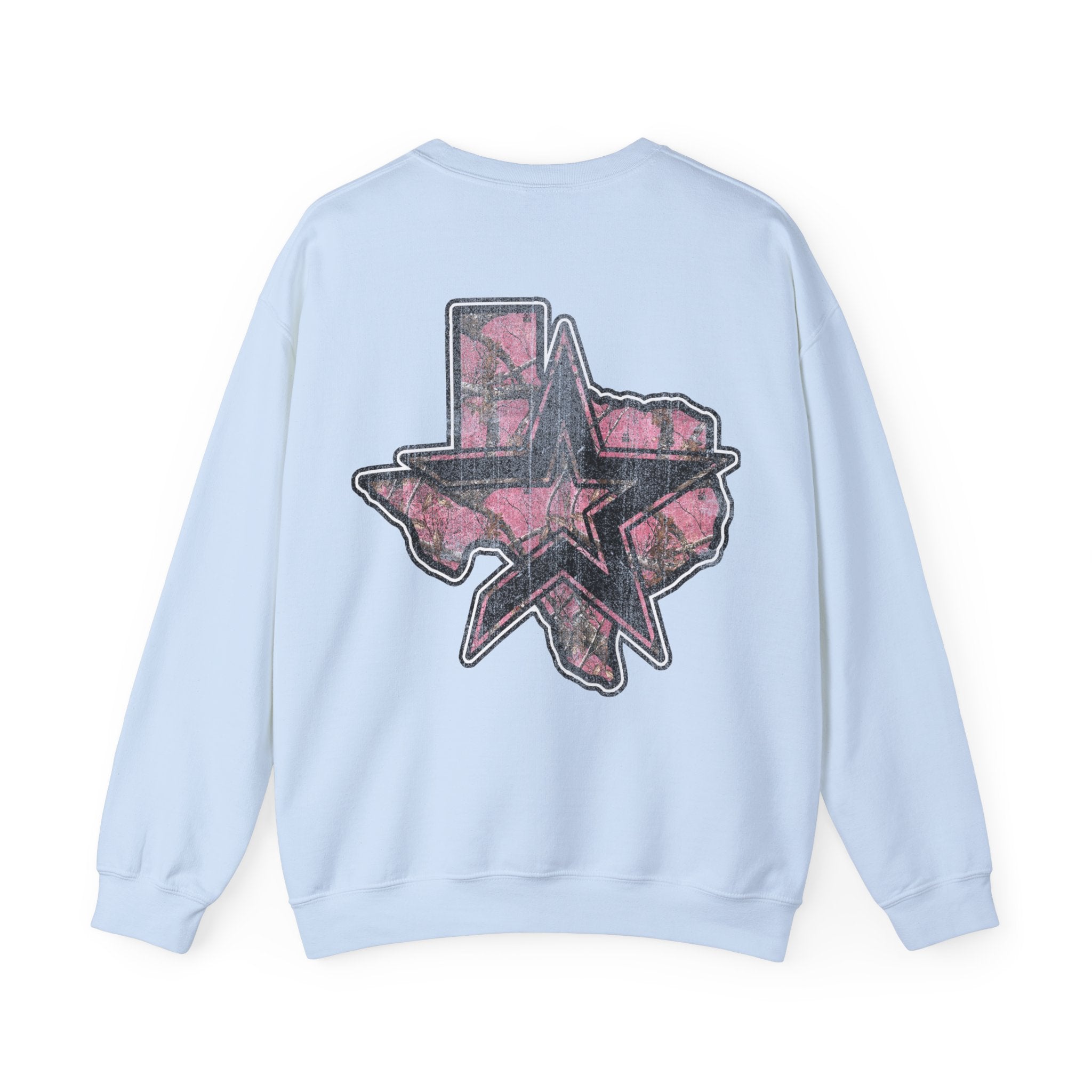 PINK CAMO HOUSTON CREWNECK SWEATER