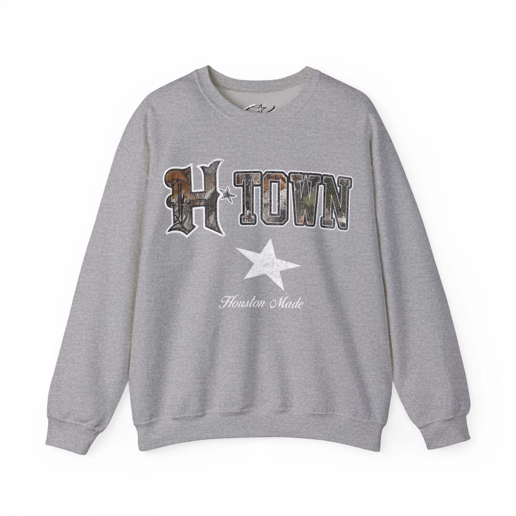 CAMO HTOWN MADE CREWNECK SWEATER