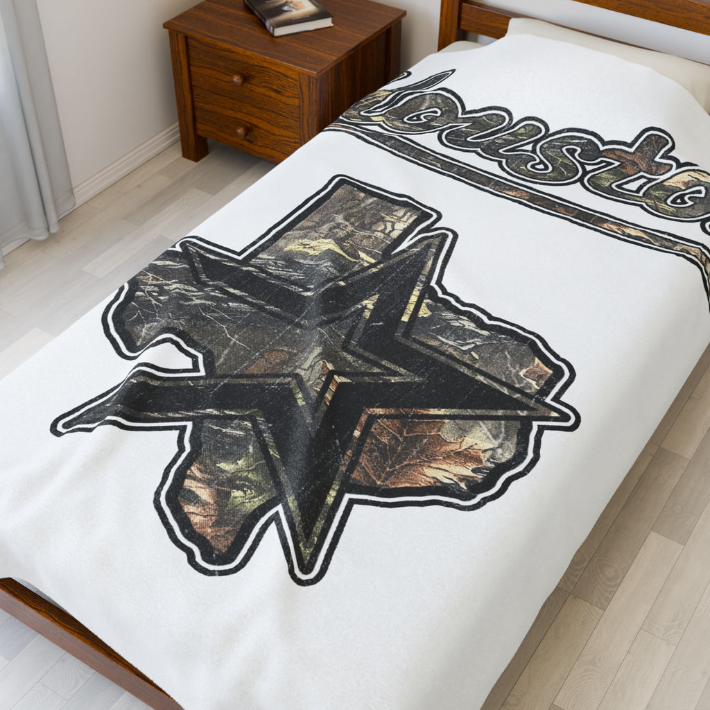 STITCH CAMO STROS BLANKET (WHITE 60" X 80") LARGE