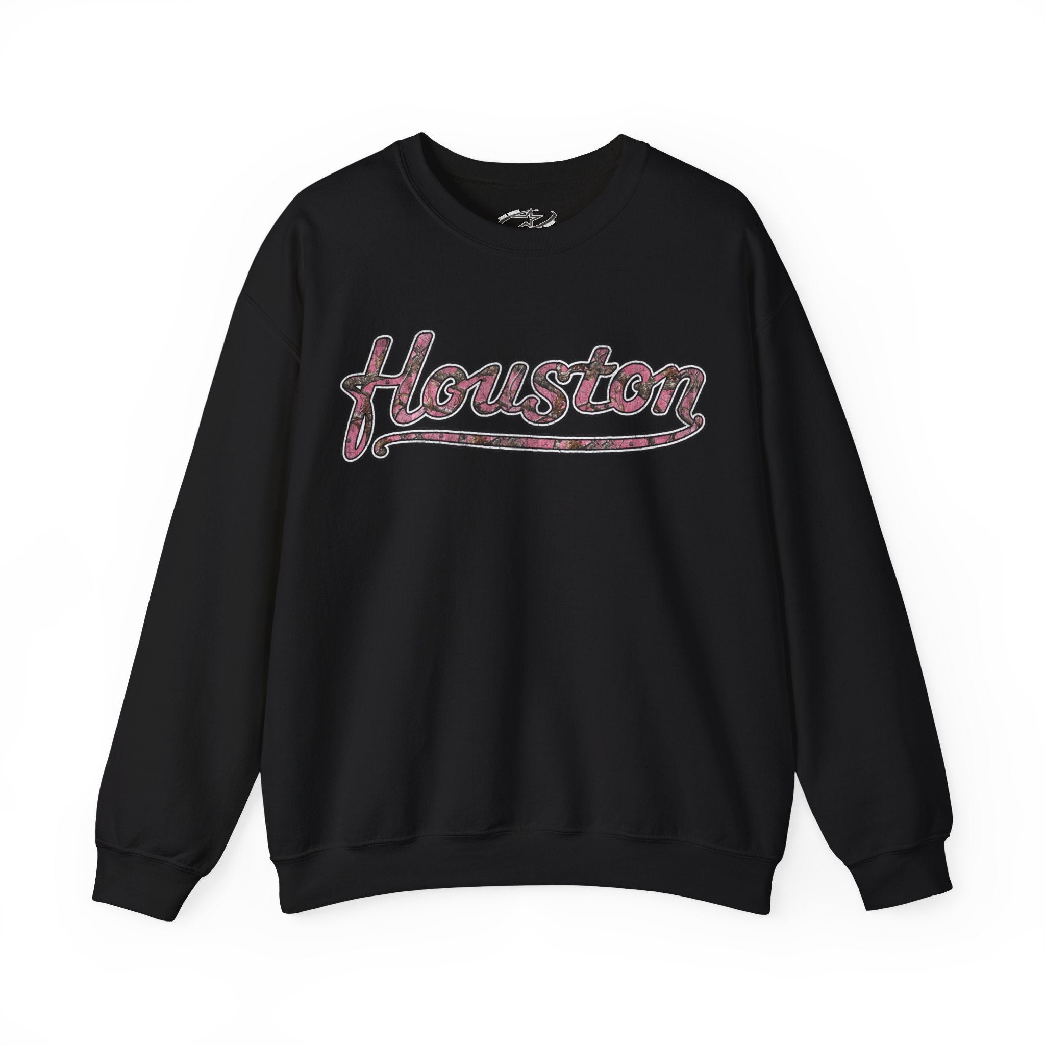 PINK CAMO HOUSTON CREWNECK SWEATER