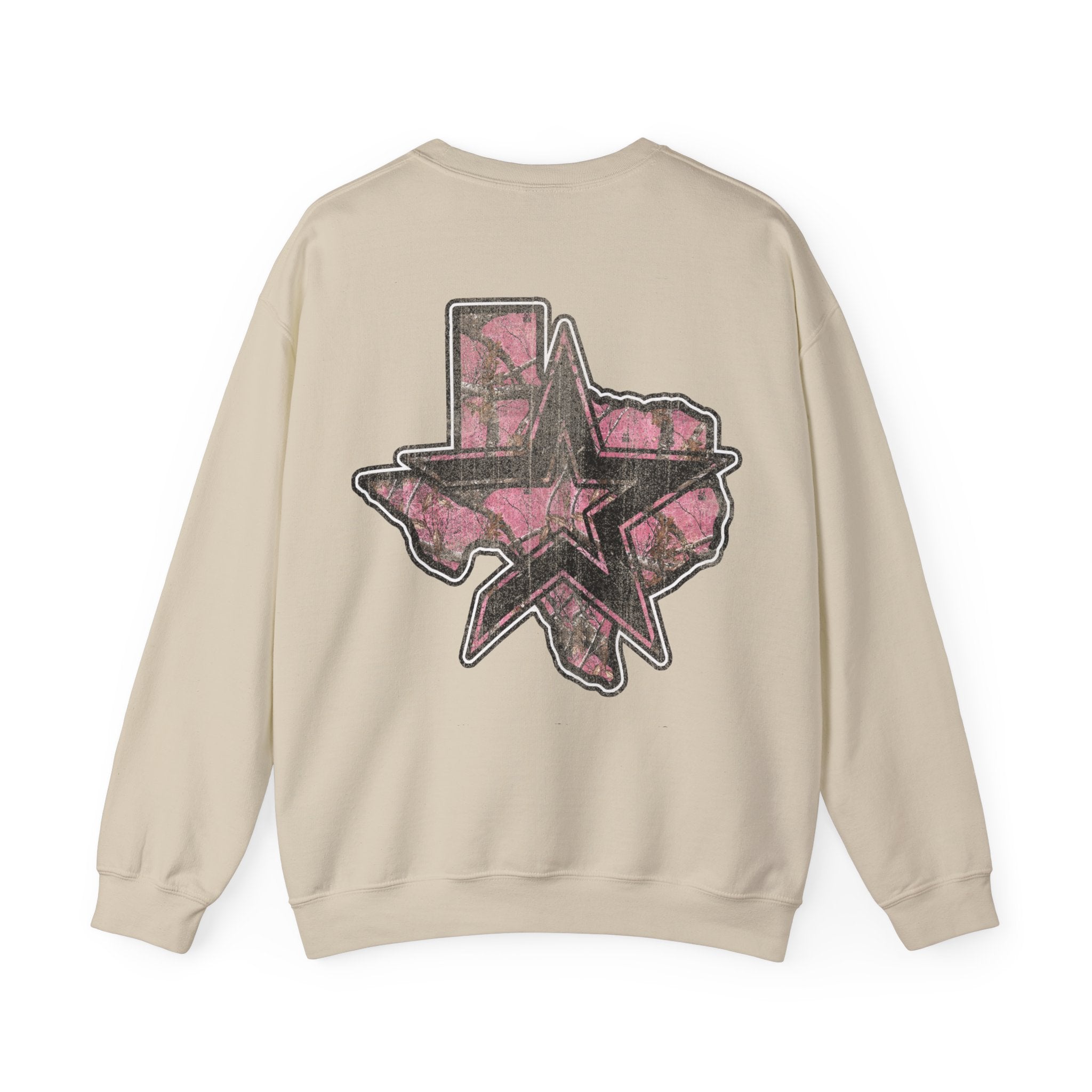 PINK CAMO HOUSTON CREWNECK SWEATER