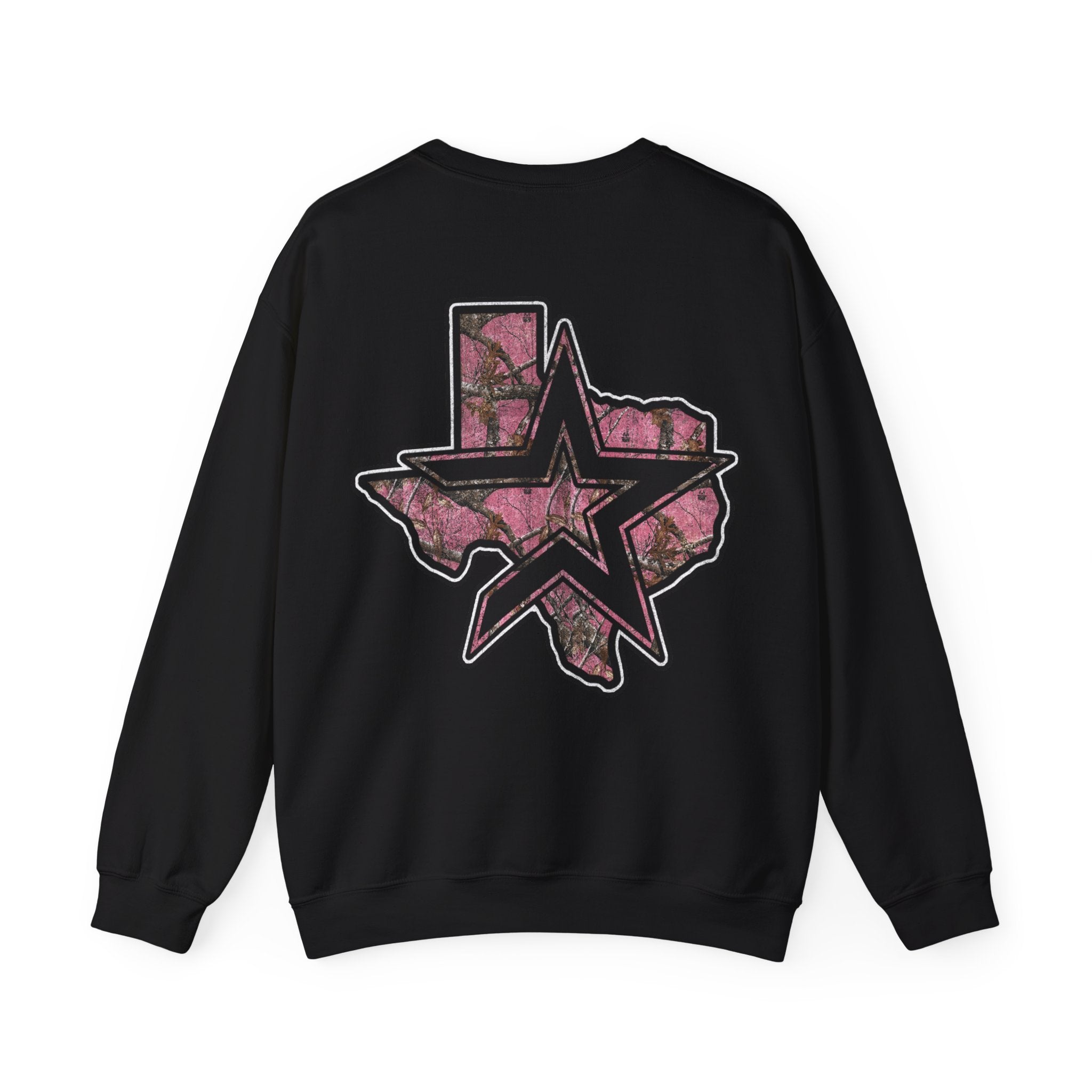 PINK CAMO HOUSTON CREWNECK SWEATER