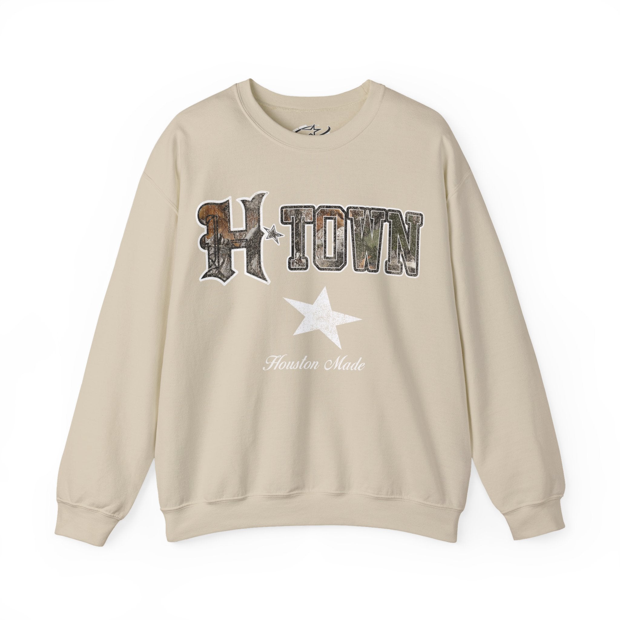 CAMO HTOWN MADE CREWNECK SWEATER