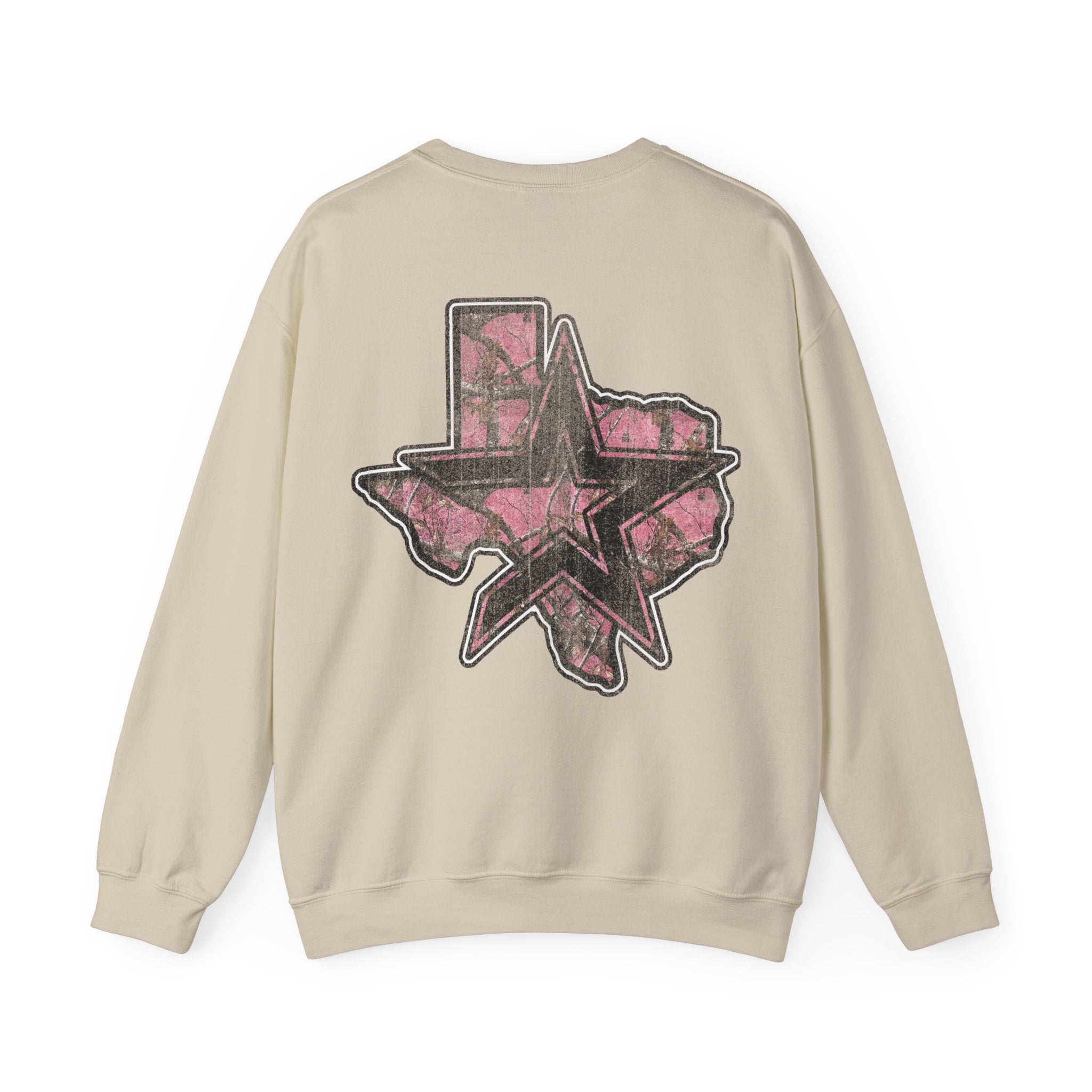 PINK CAMO HOUSTON CREWNECK SWEATER