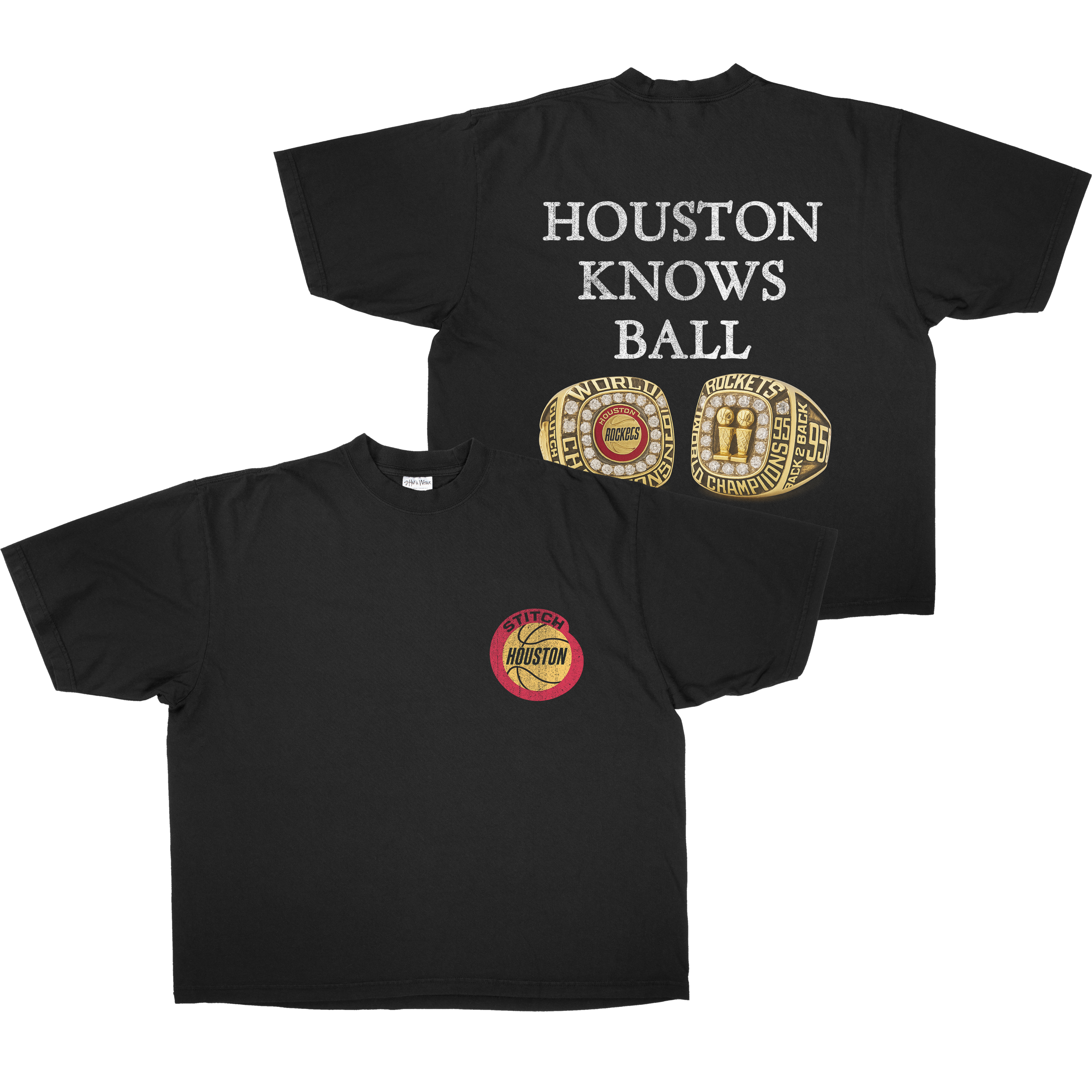 "HOUSTON KNOWS BALL" TEE