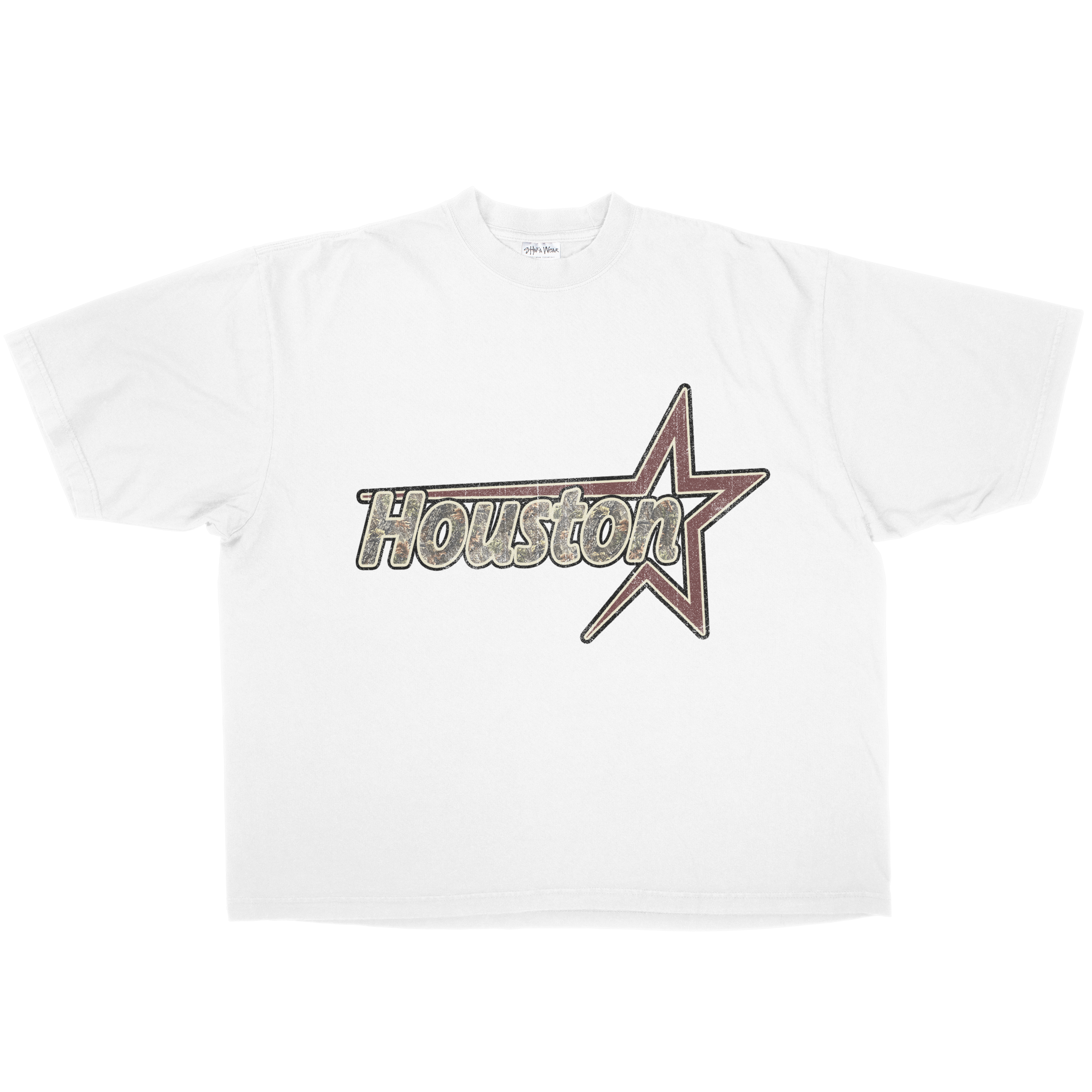 CAMO N RED HOUSTON STAR TEE