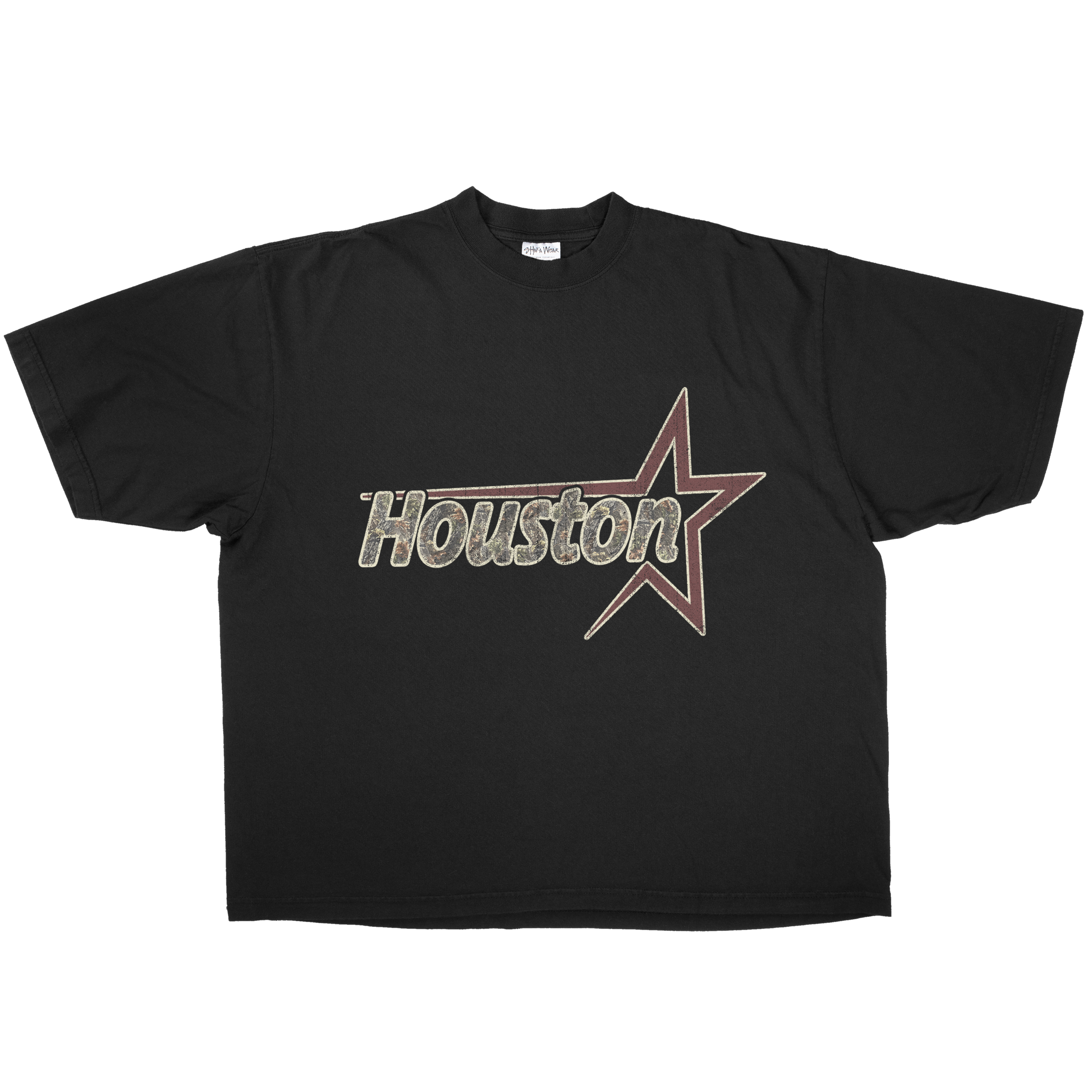 CAMO N RED HOUSTON STAR TEE