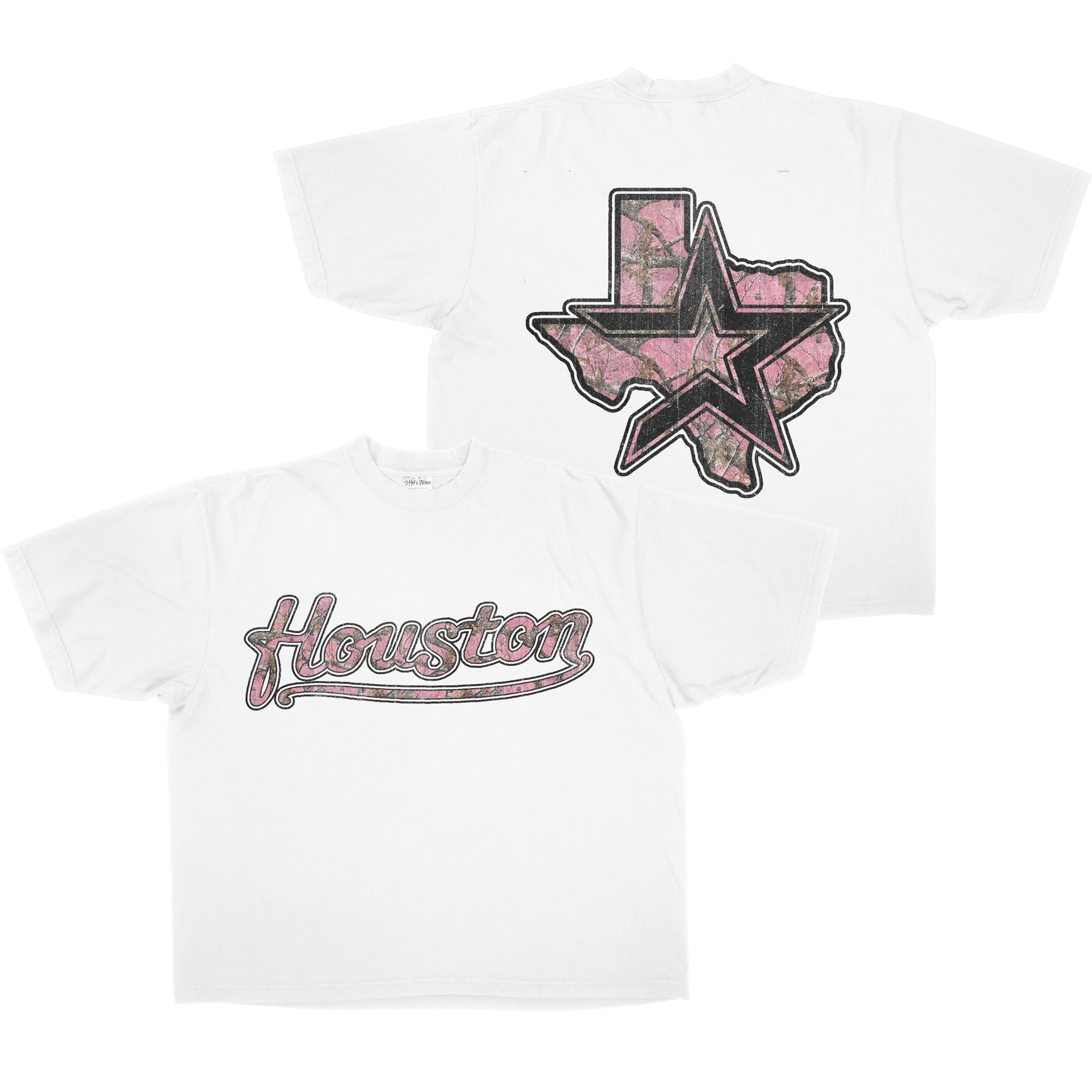 PINK CAMO HOUSTON TEE
