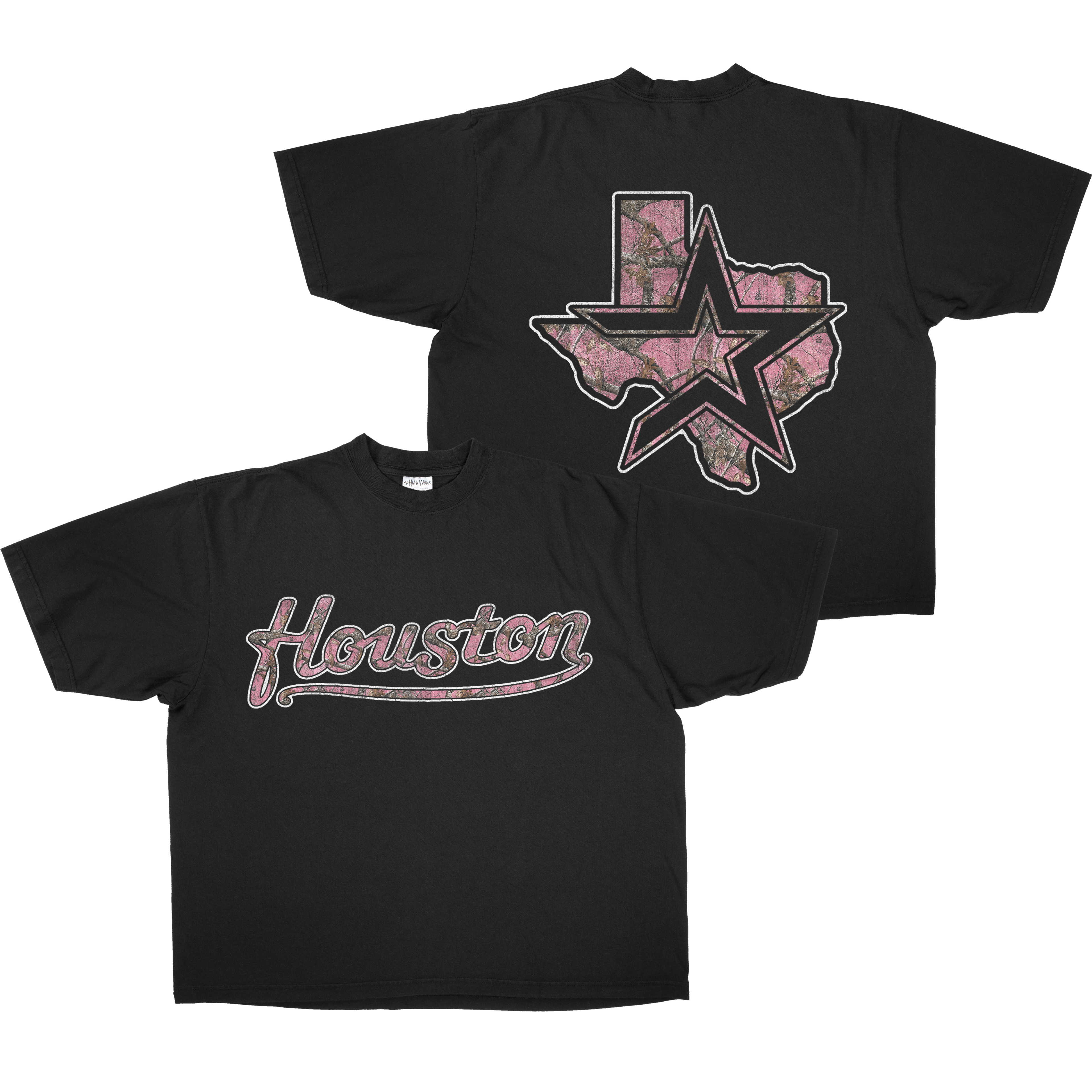PINK CAMO HOUSTON TEE