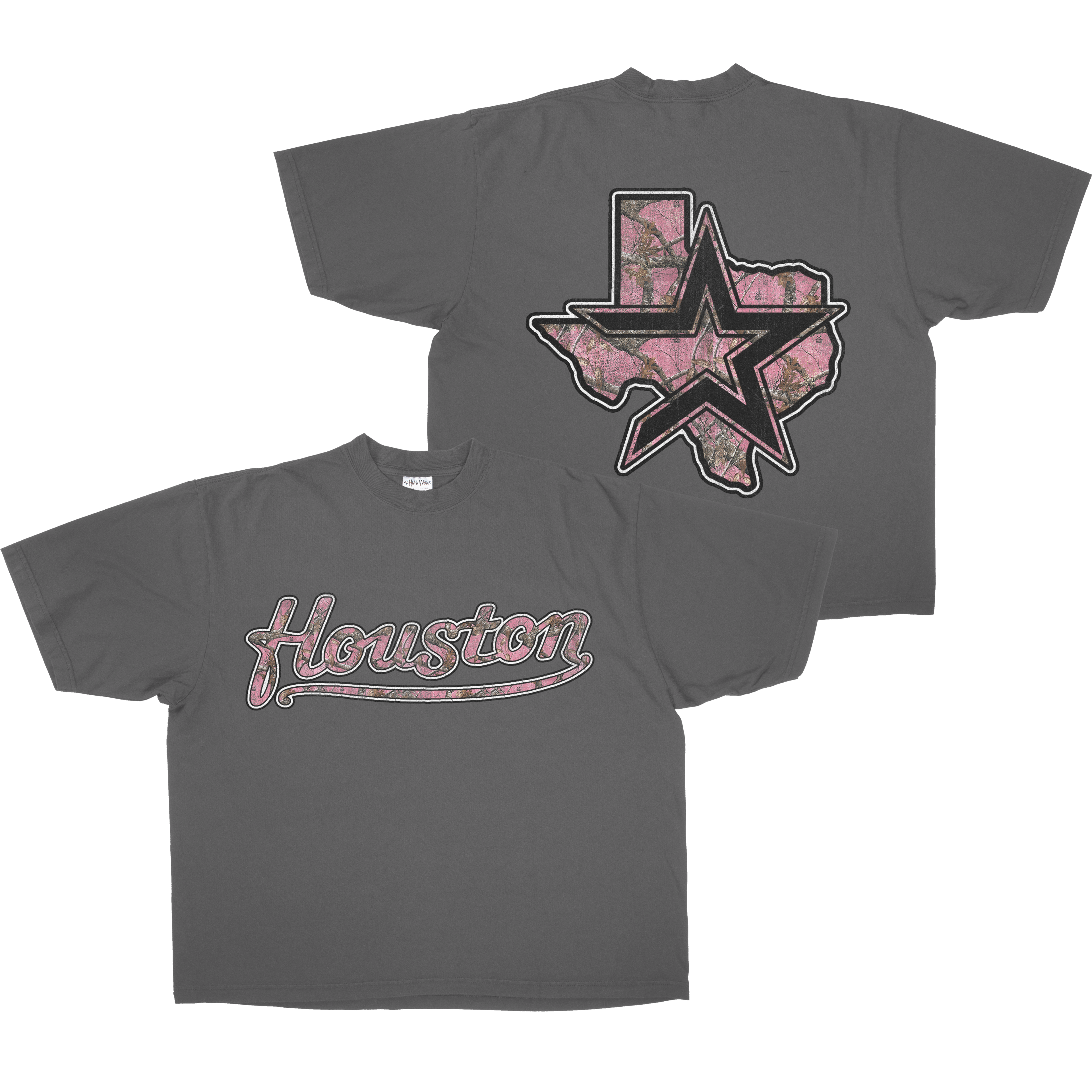 PINK CAMO HOUSTON TEE