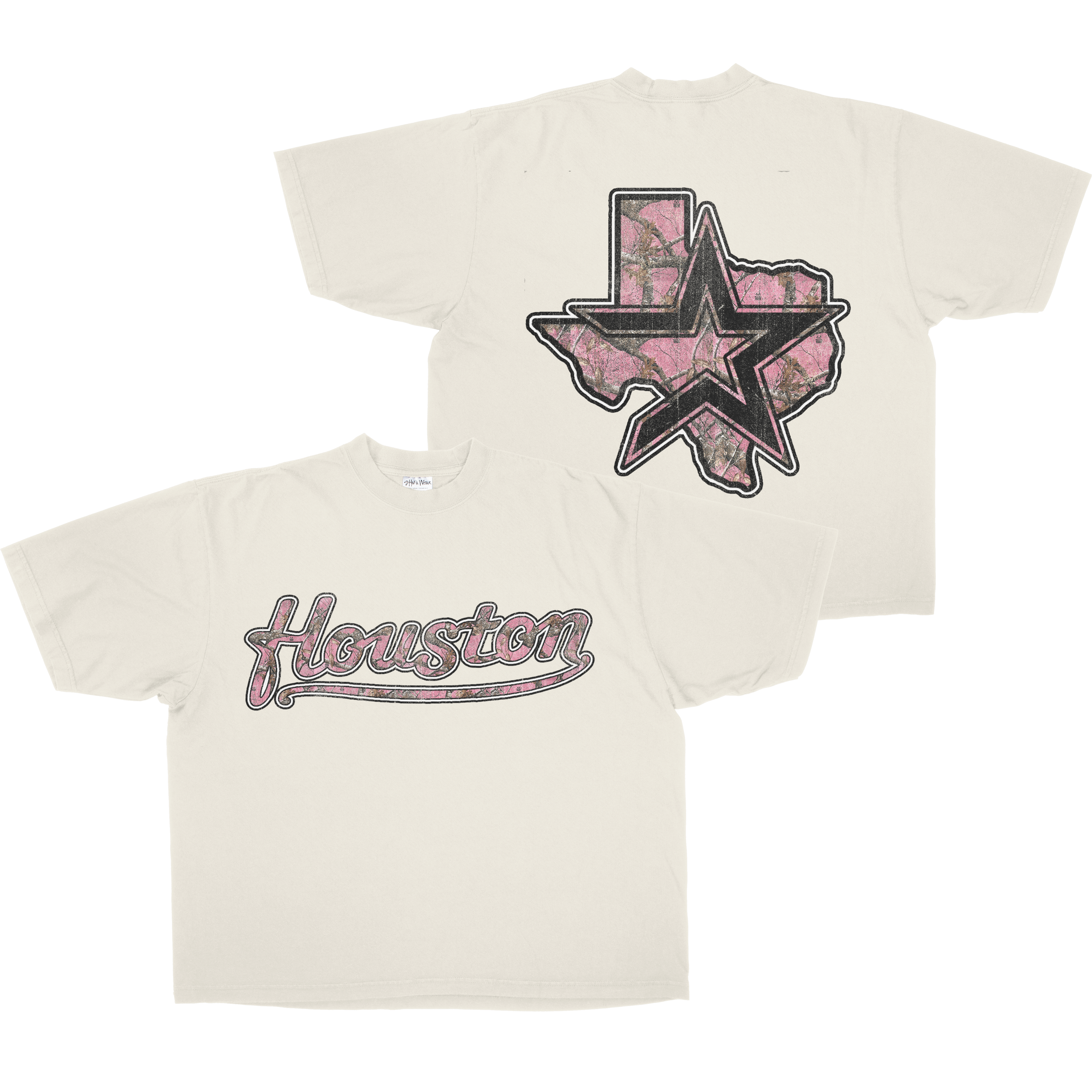 PINK CAMO HOUSTON TEE