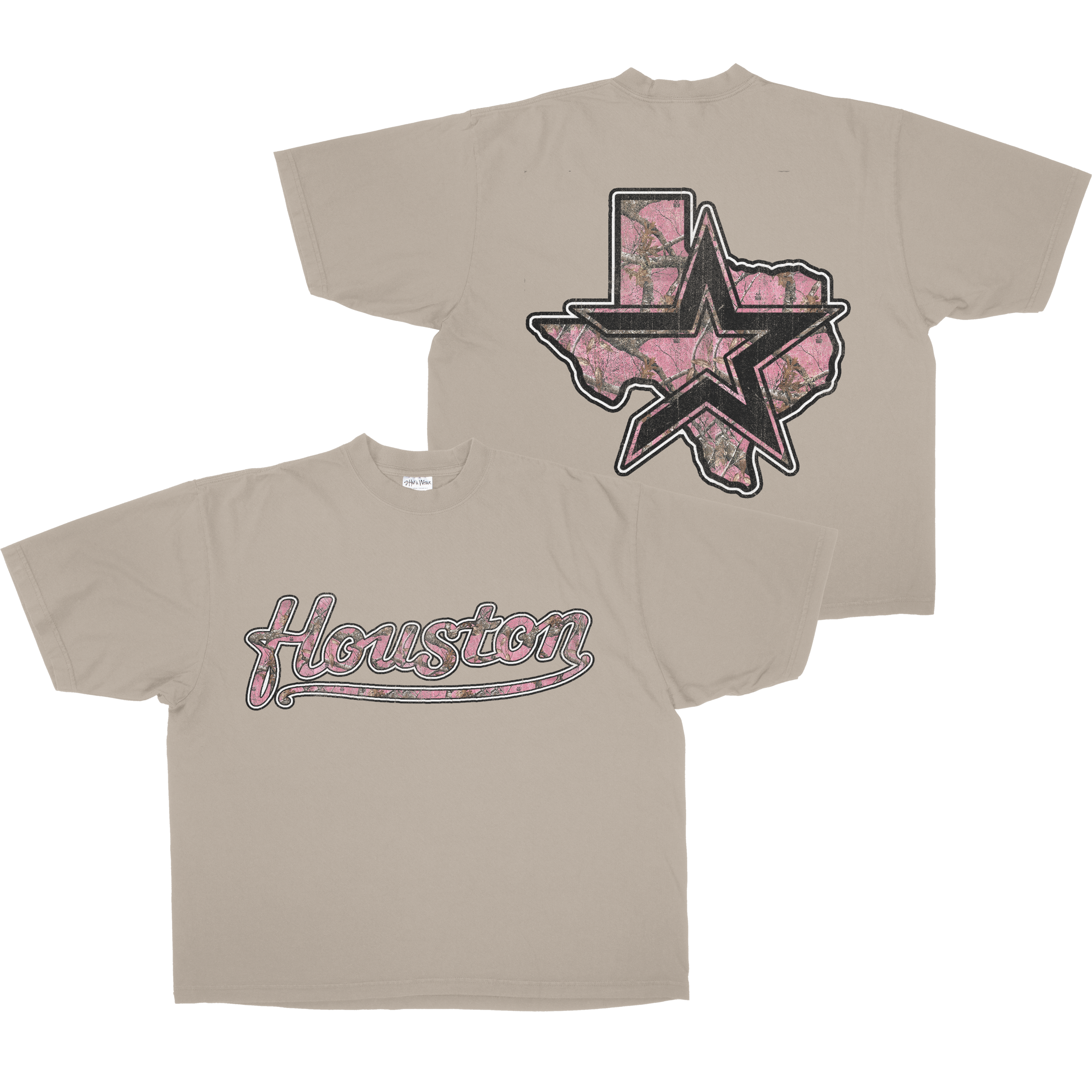 PINK CAMO HOUSTON TEE