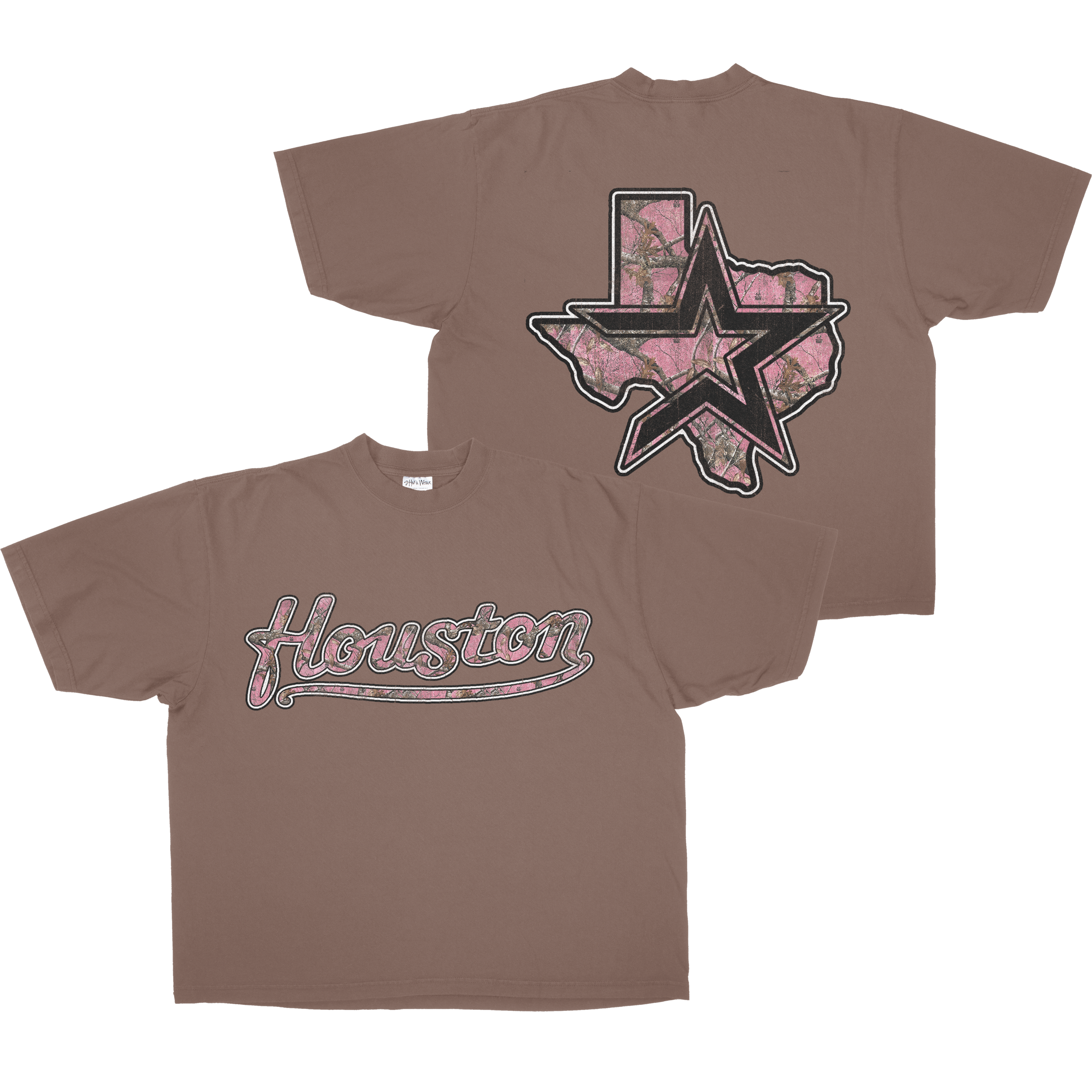 PINK CAMO HOUSTON TEE