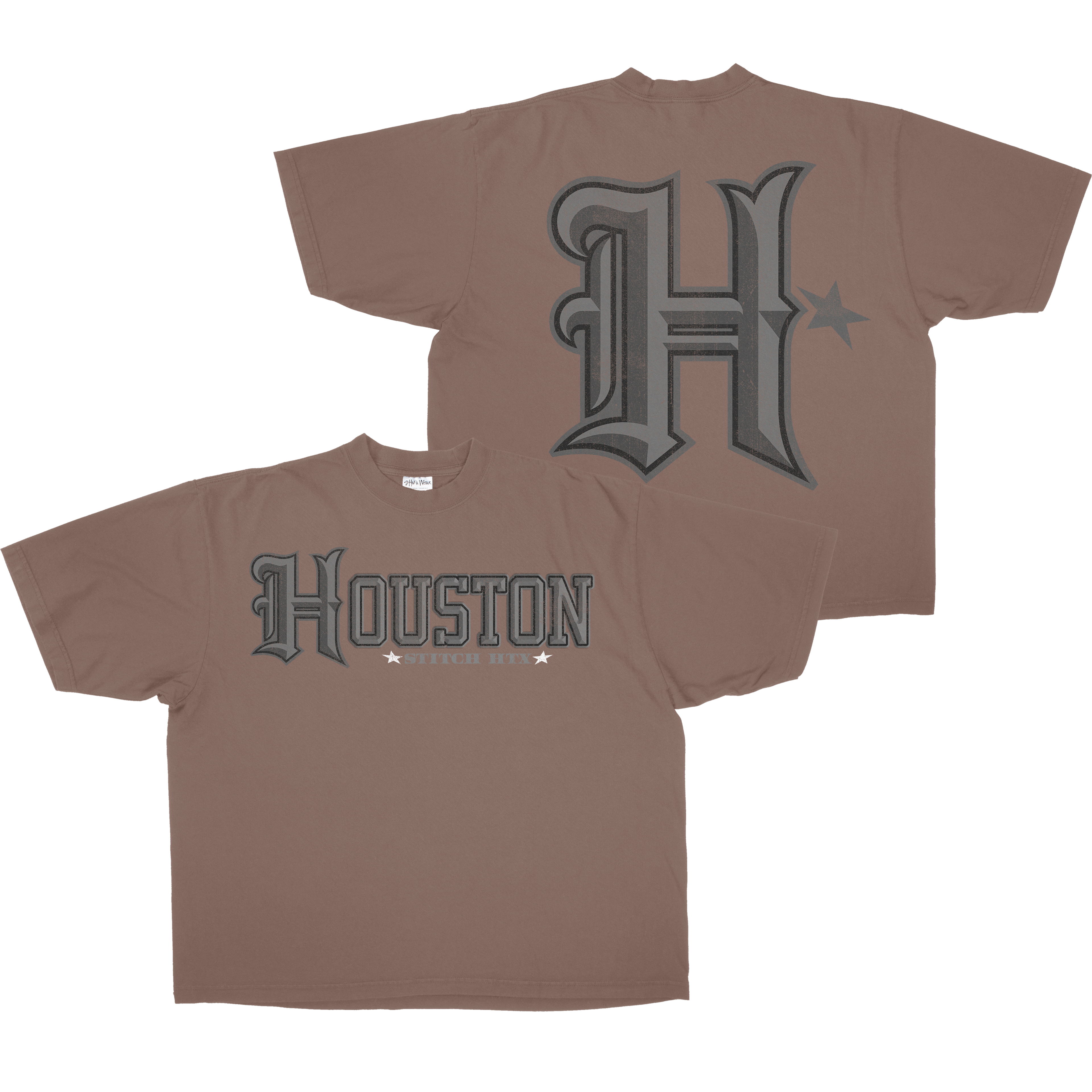 GREY H TEE