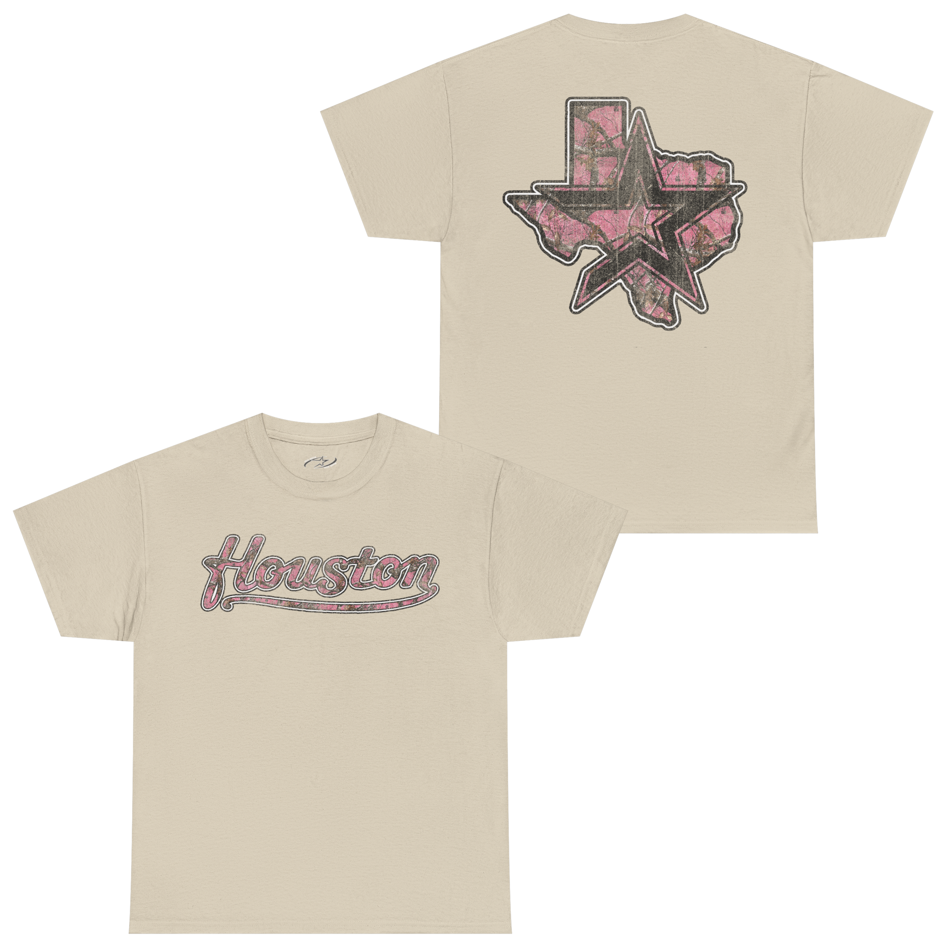 PINK CAMO HOUSTON STANDARD TEE