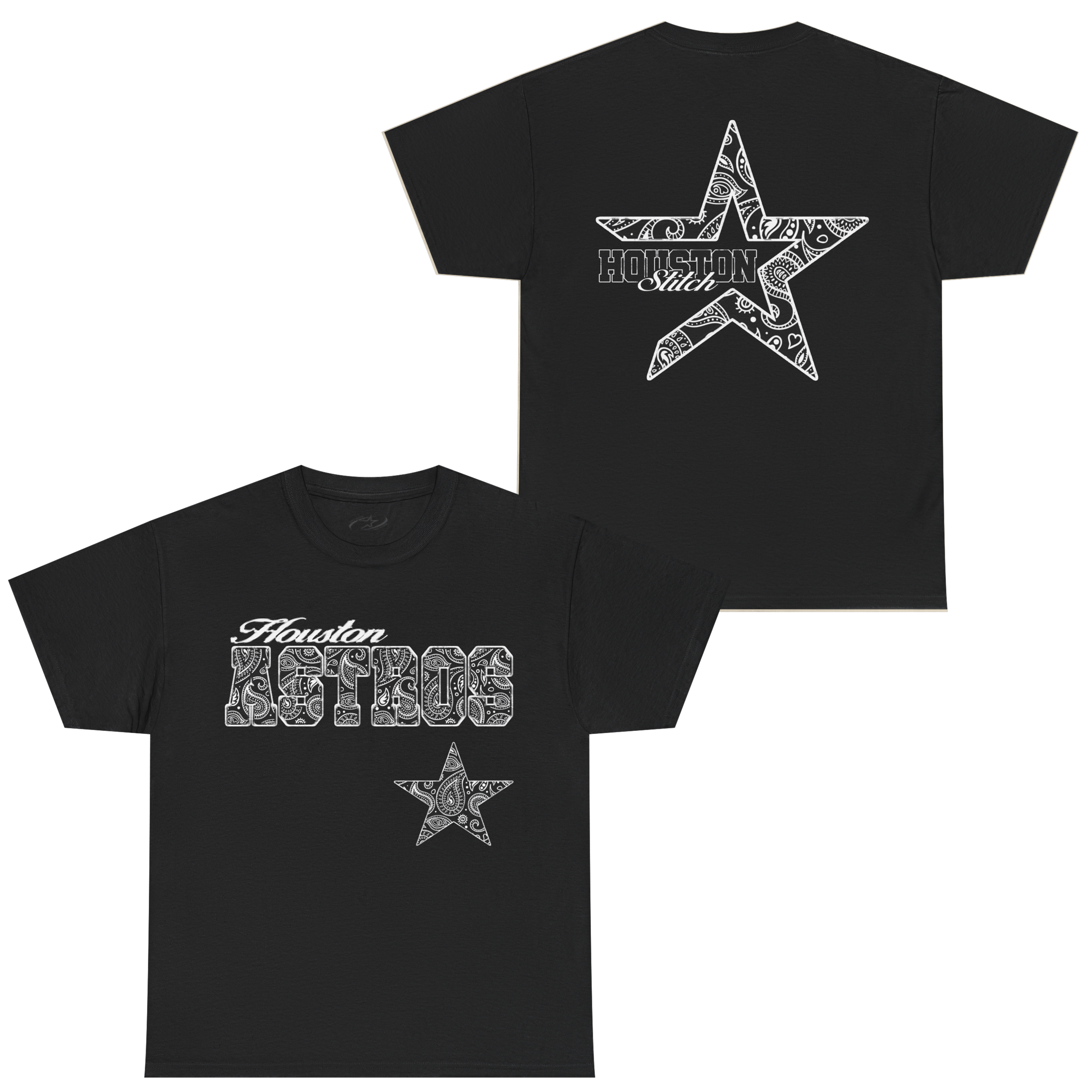 BLACK PAISLEY STROS STAR STANDARD TEE