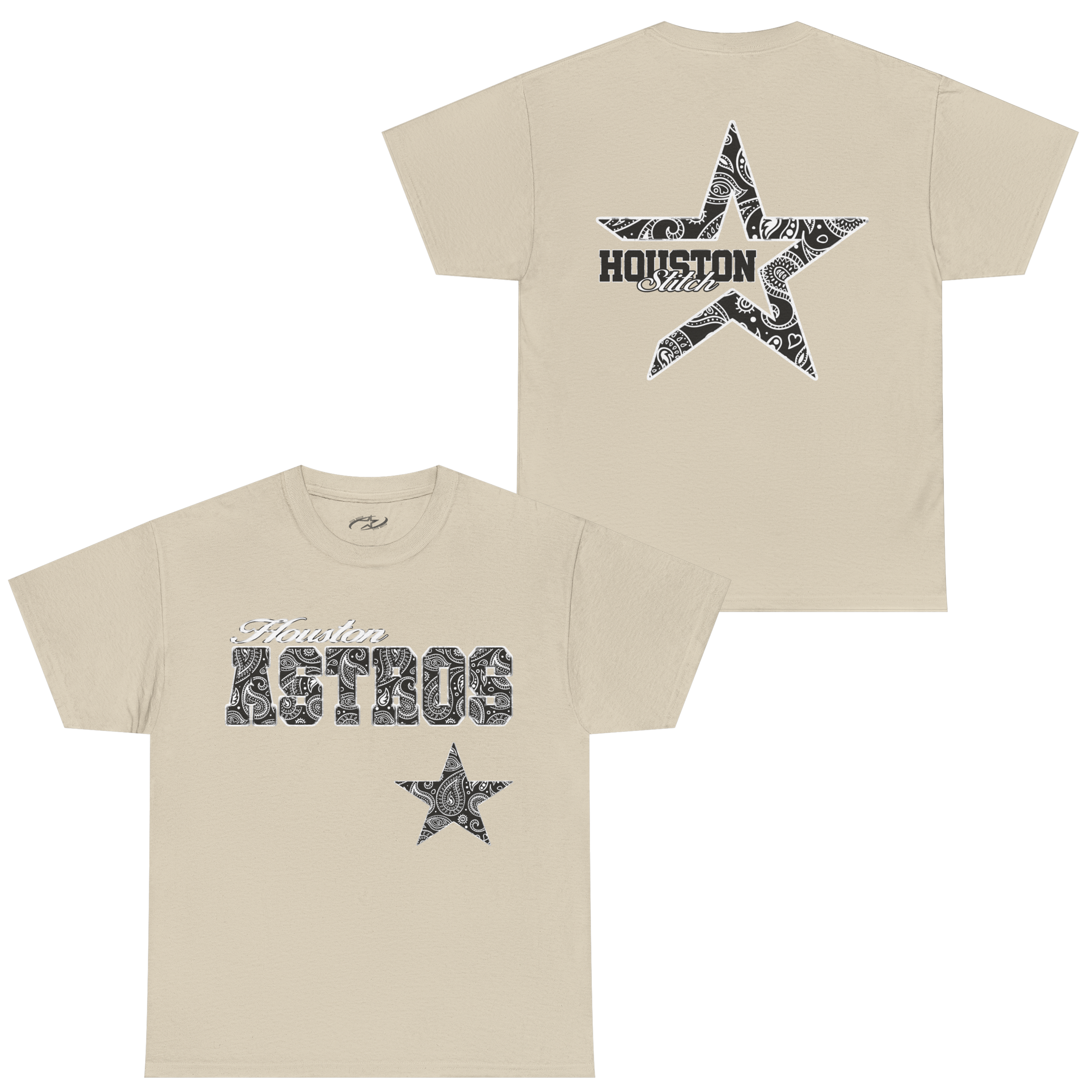 BLACK PAISLEY STROS STAR STANDARD TEE