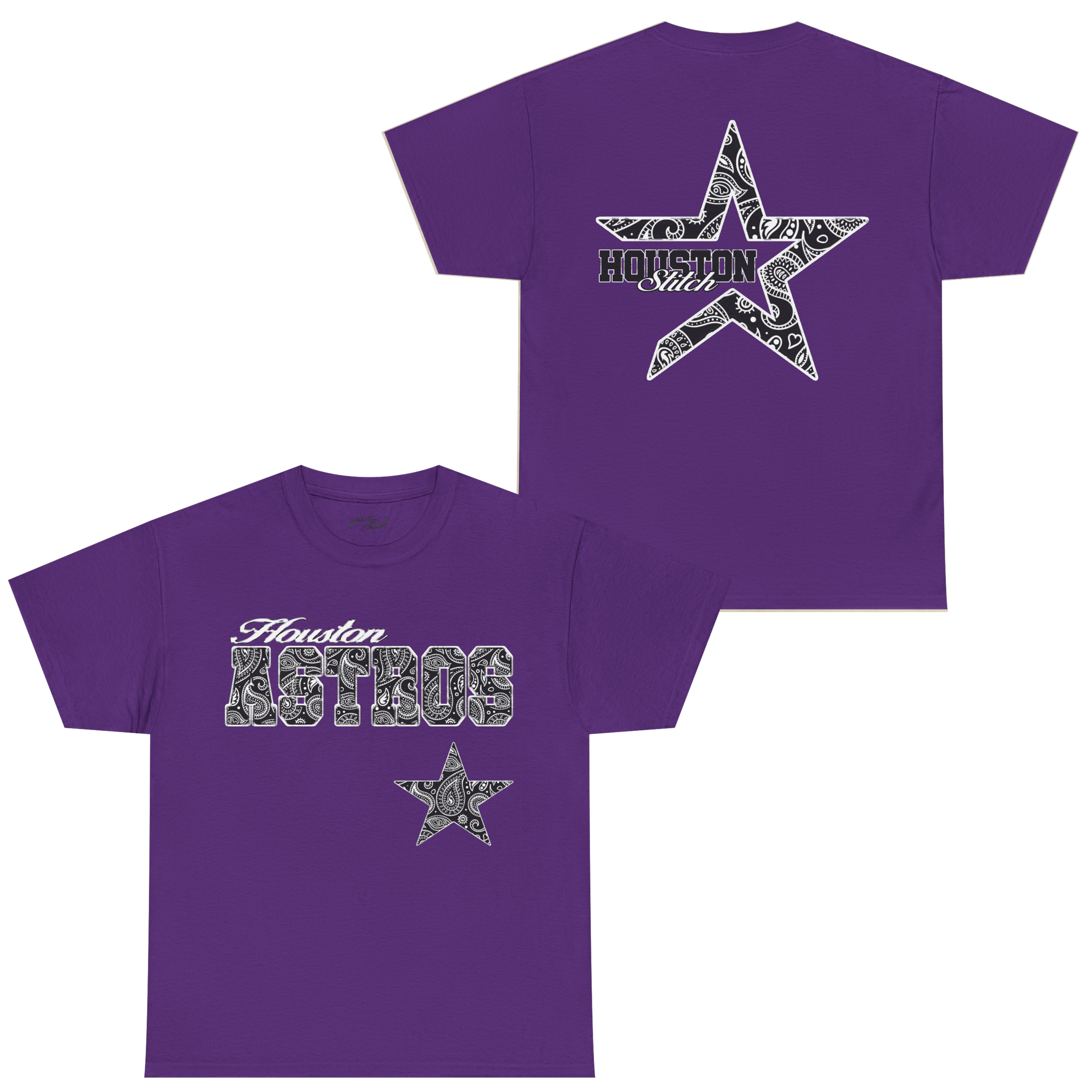 BLACK PAISLEY STROS STAR STANDARD TEE