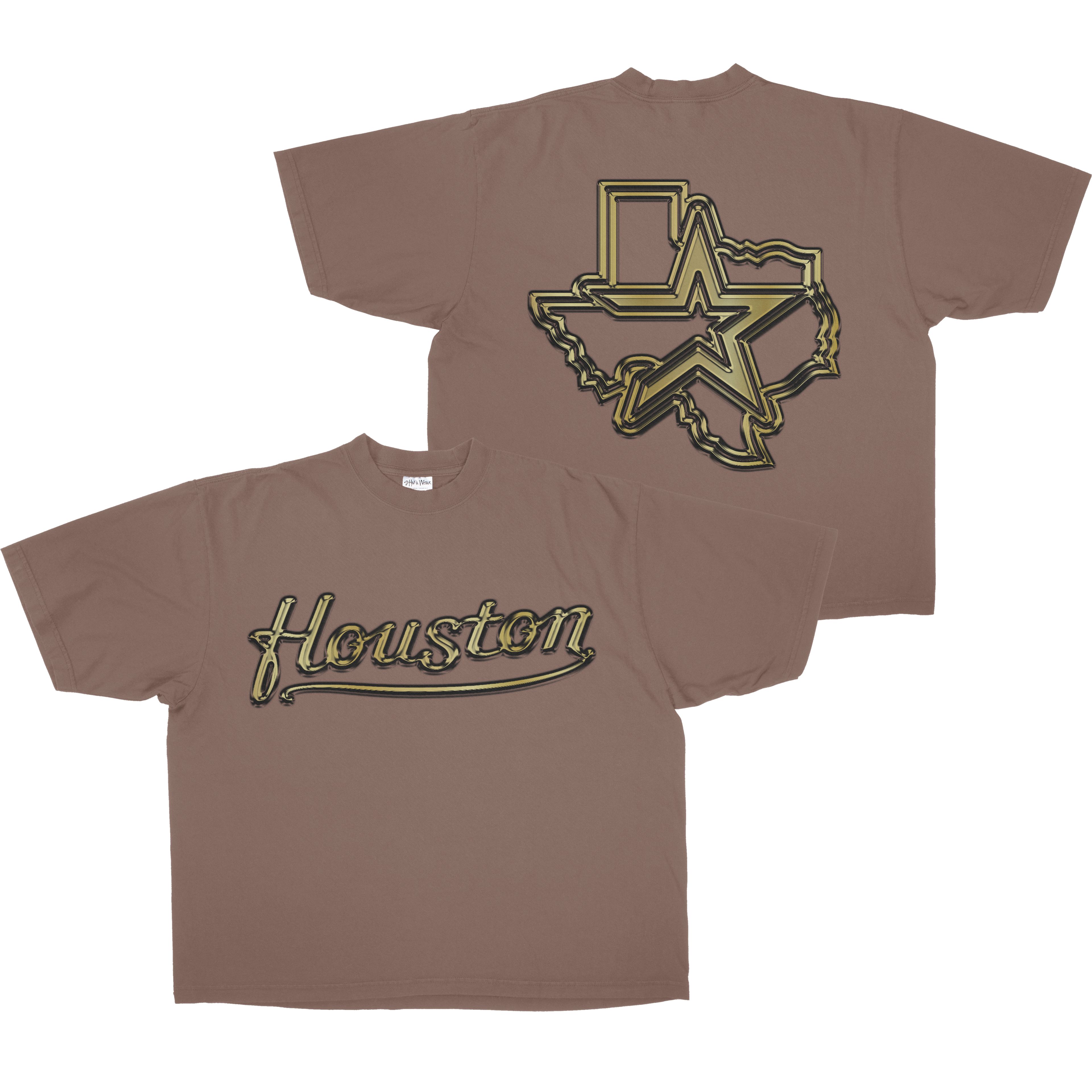 GOLD HOUSTON SHAKA TEE