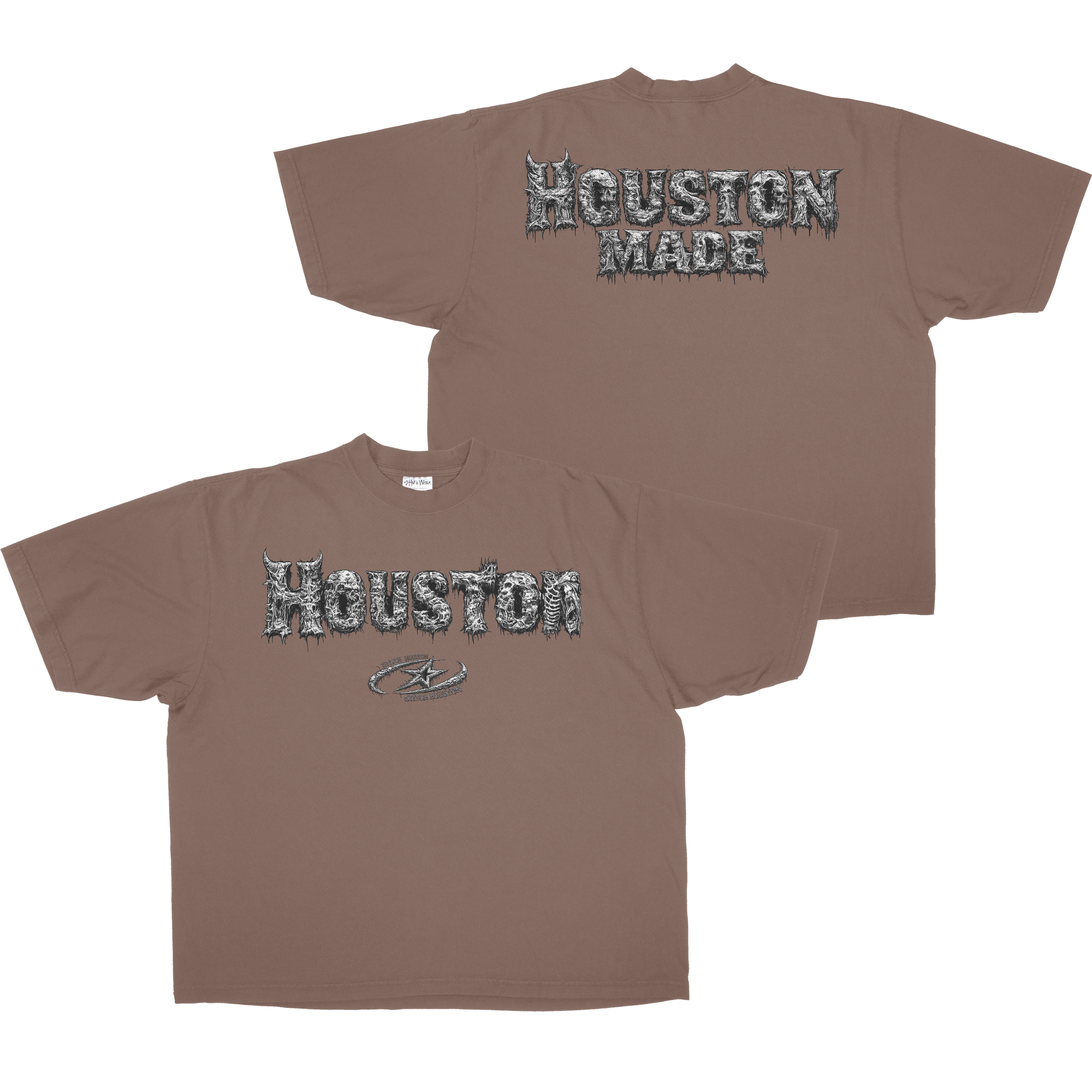 HOUSTON MADE SKULL WEB HEAVYWEIGHT SHAKA TEE