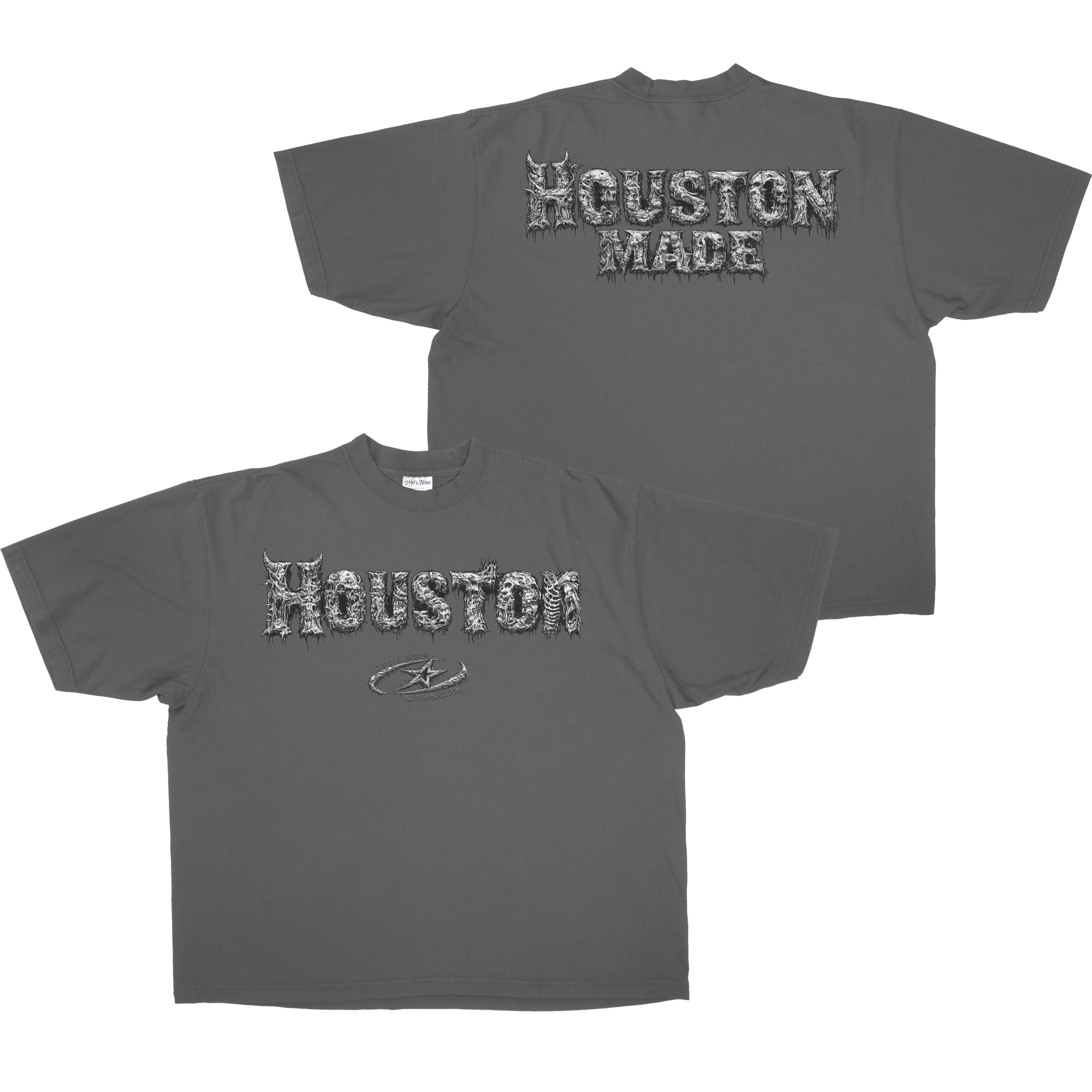 HOUSTON MADE SKULL WEB HEAVYWEIGHT SHAKA TEE