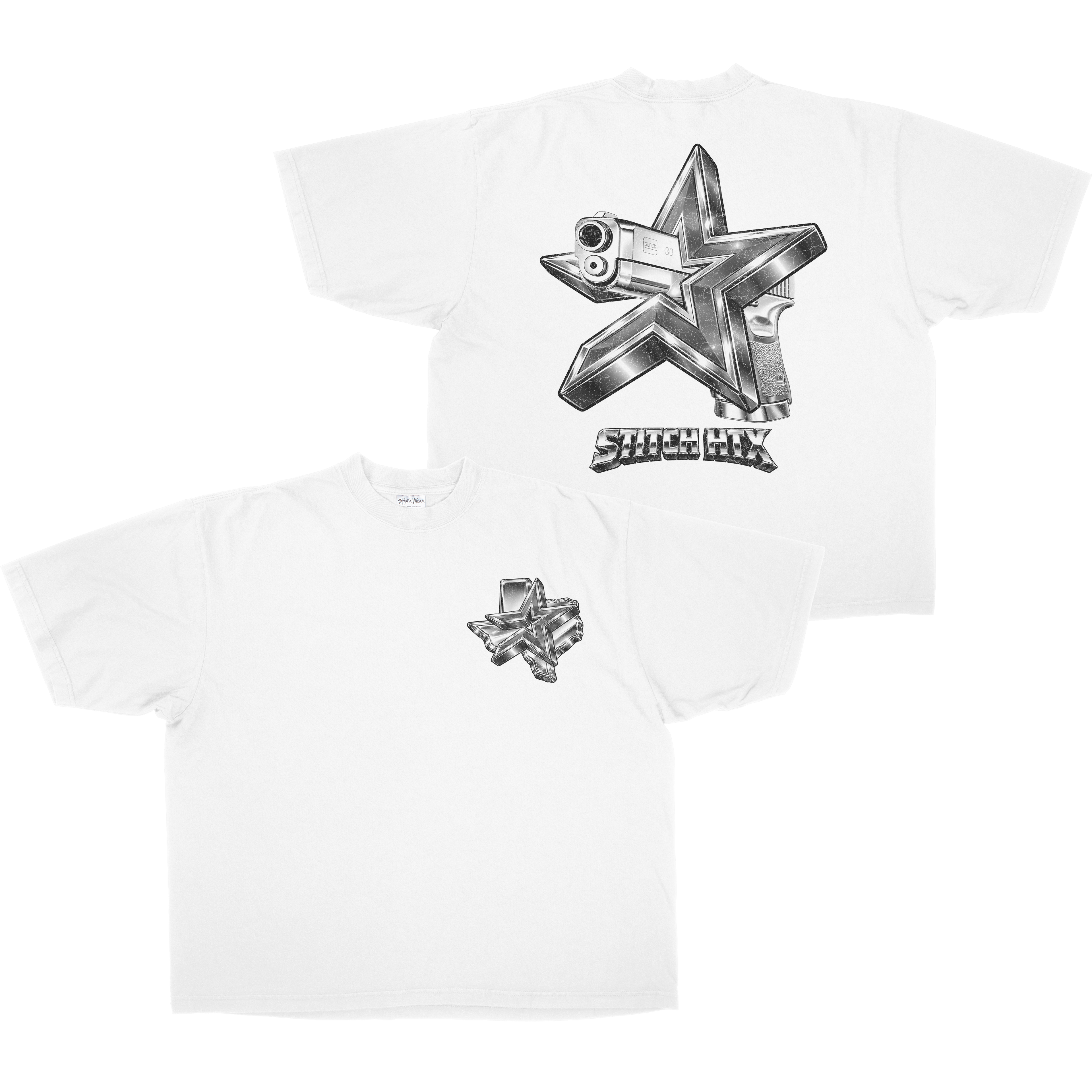 CHROME STROS GLOCK HEAVYWEIGHT SHAKAWEAR TEE