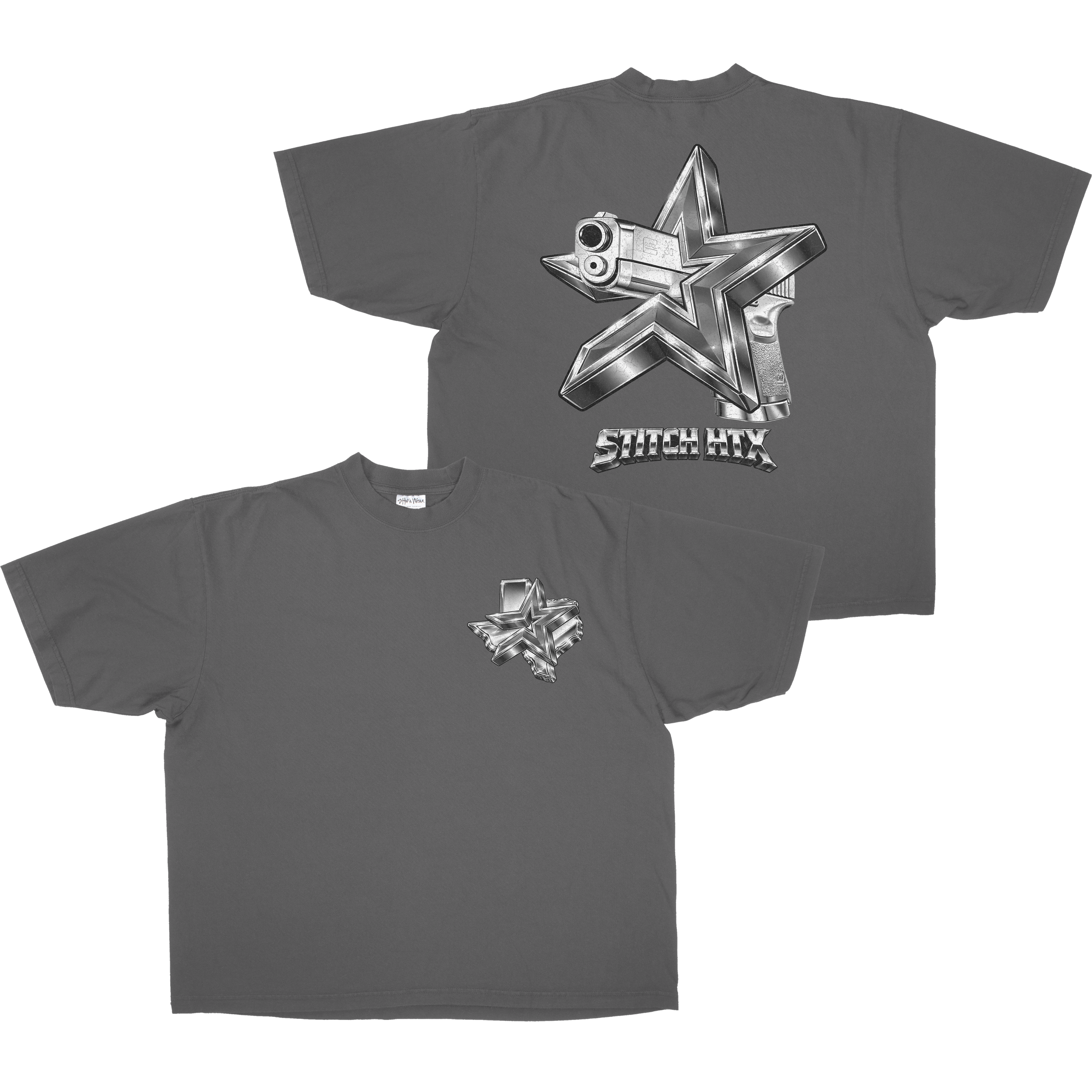 CHROME STROS GLOCK HEAVYWEIGHT SHAKAWEAR TEE