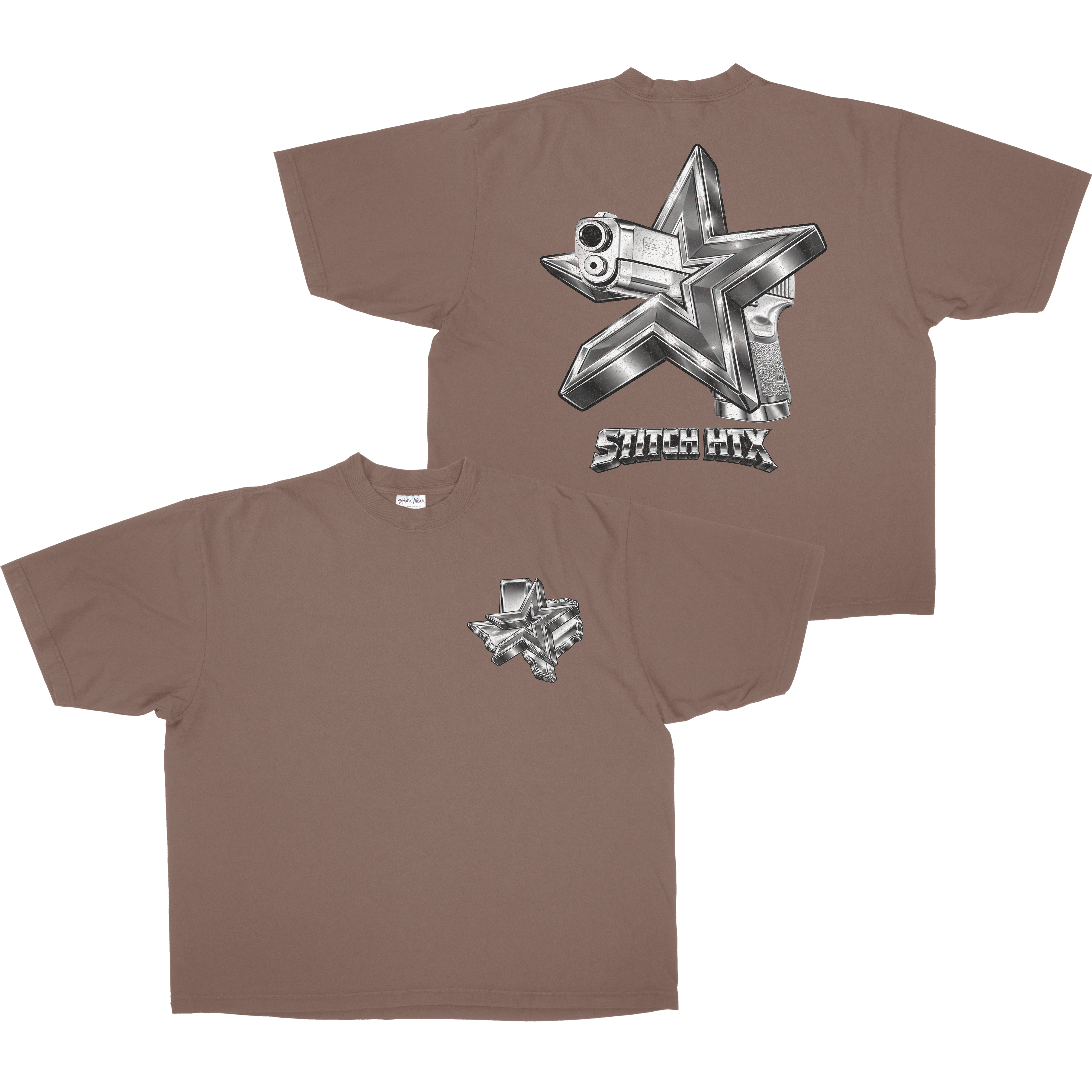 CHROME STROS GLOCK HEAVYWEIGHT SHAKAWEAR TEE
