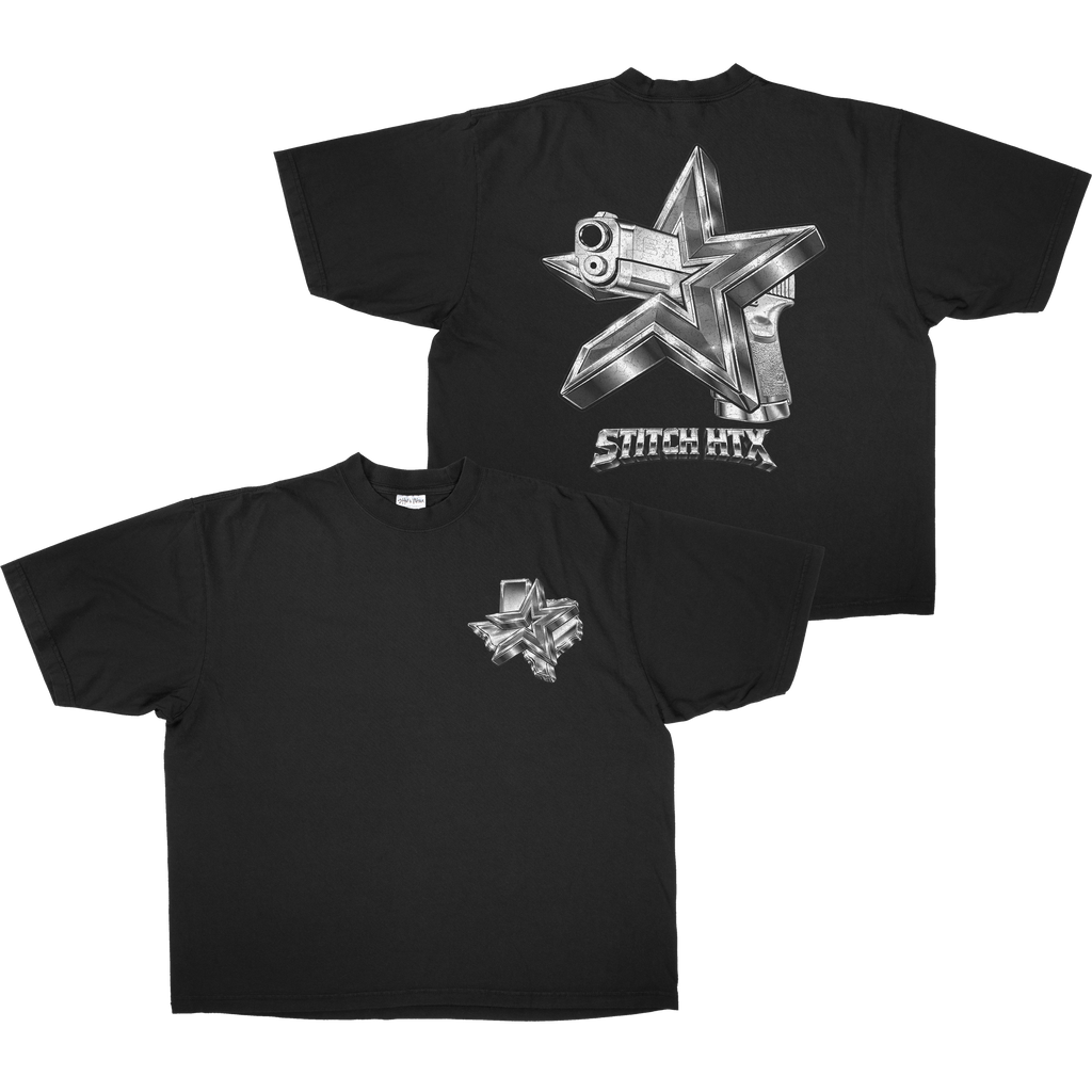 CHROME STROS GLOCK HEAVYWEIGHT SHAKAWEAR TEE