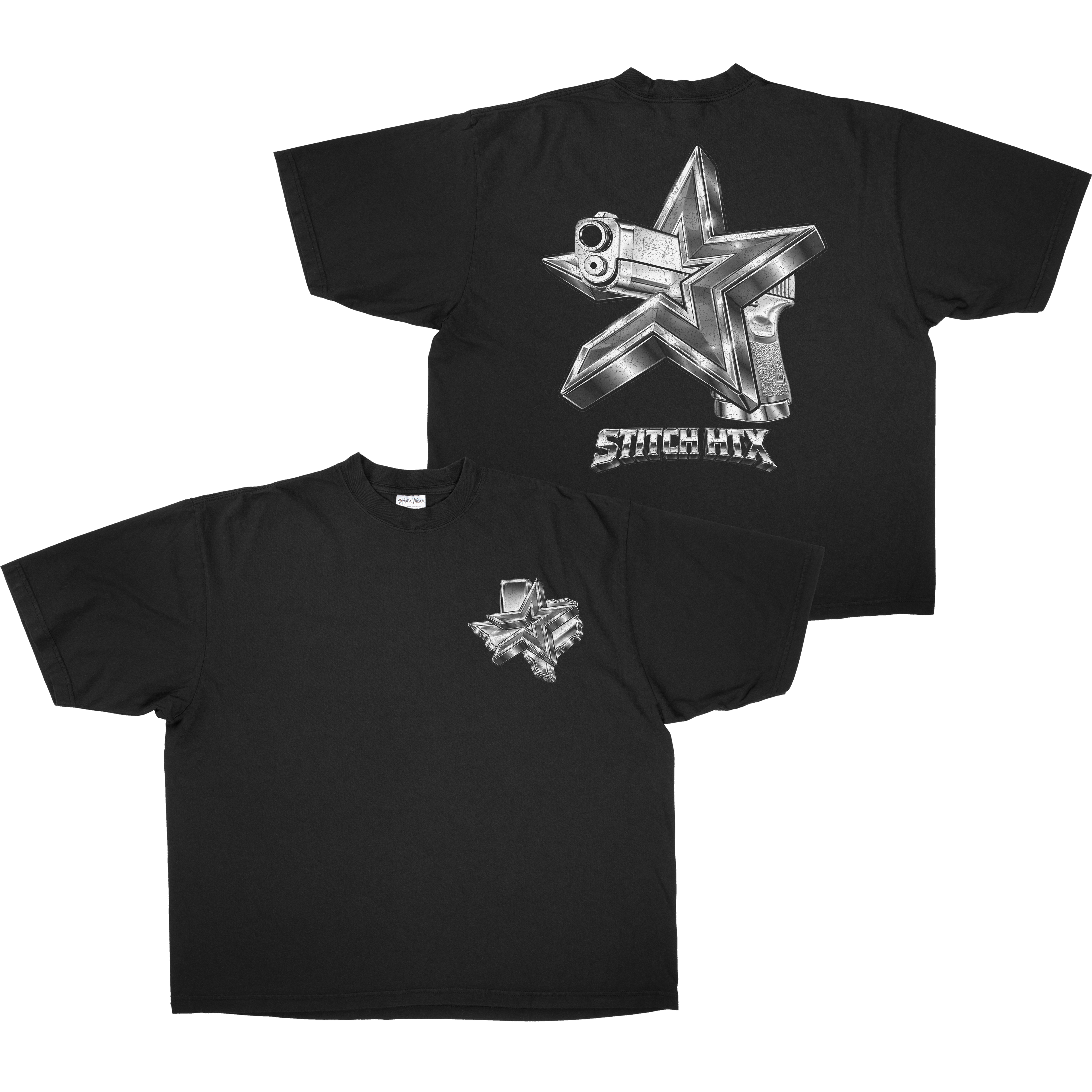 CHROME STROS GLOCK HEAVYWEIGHT SHAKAWEAR TEE
