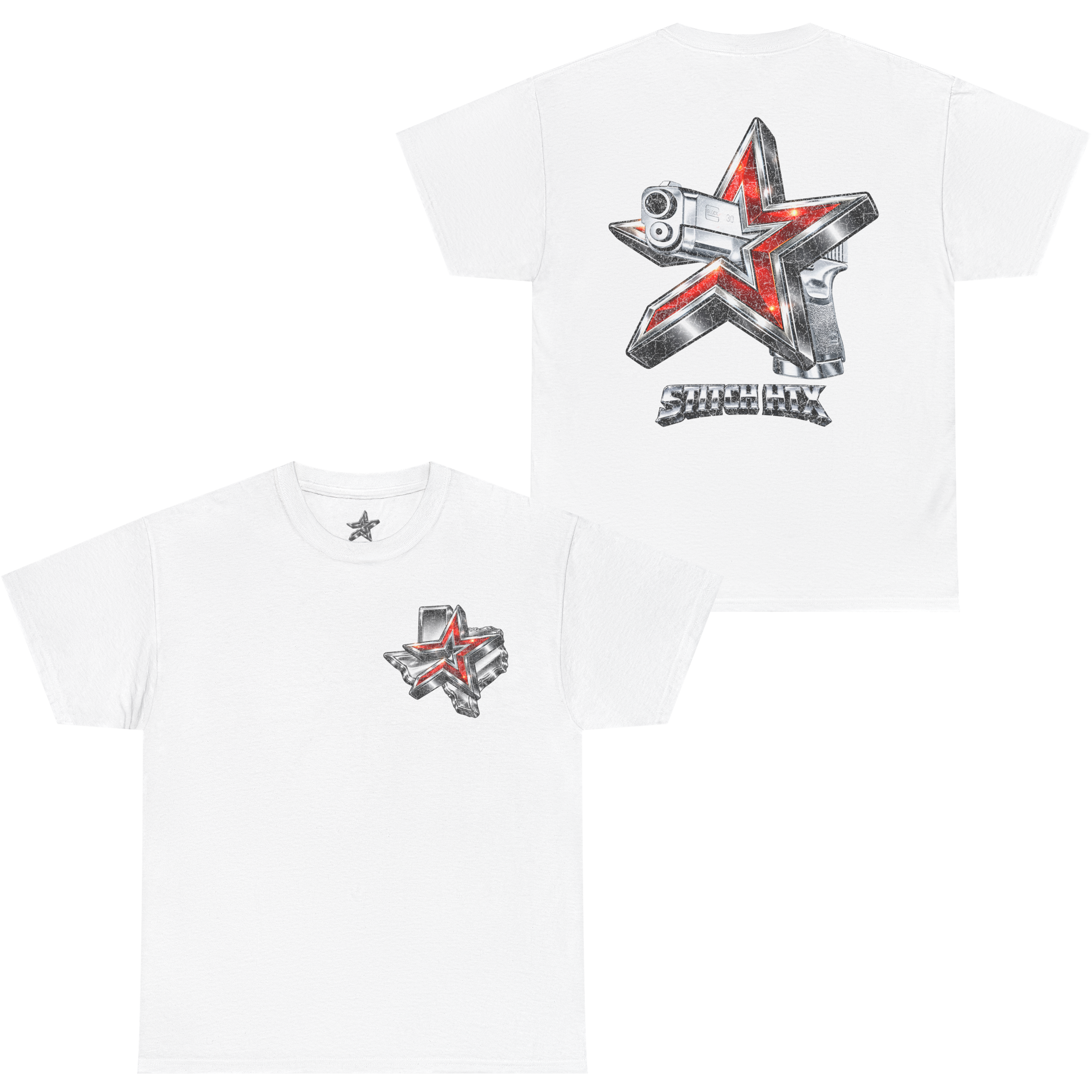 RED N' CHROME STROS GLOCK STANDARD TEE