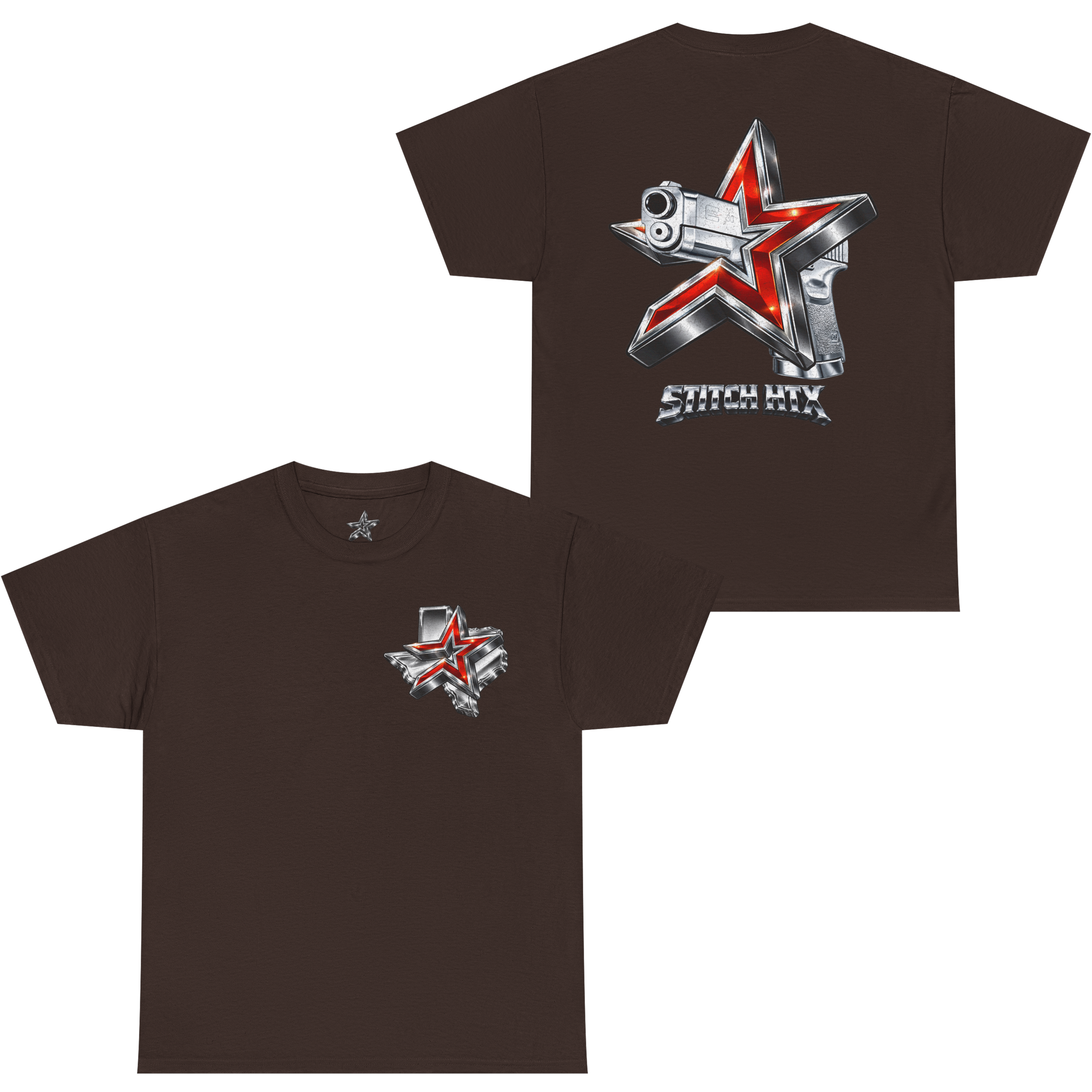 RED N' CHROME STROS GLOCK STANDARD TEE