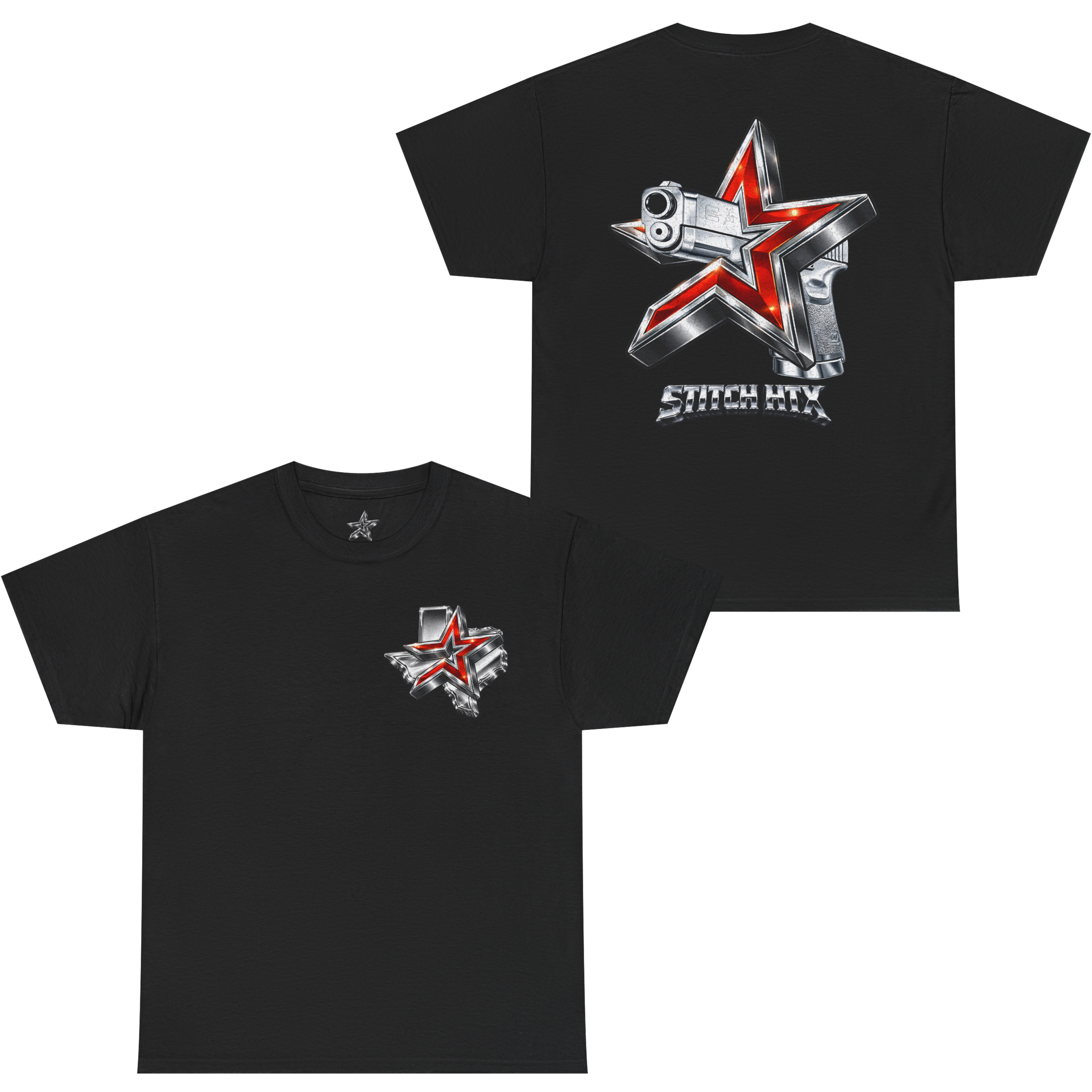 RED N' CHROME STROS GLOCK STANDARD TEE