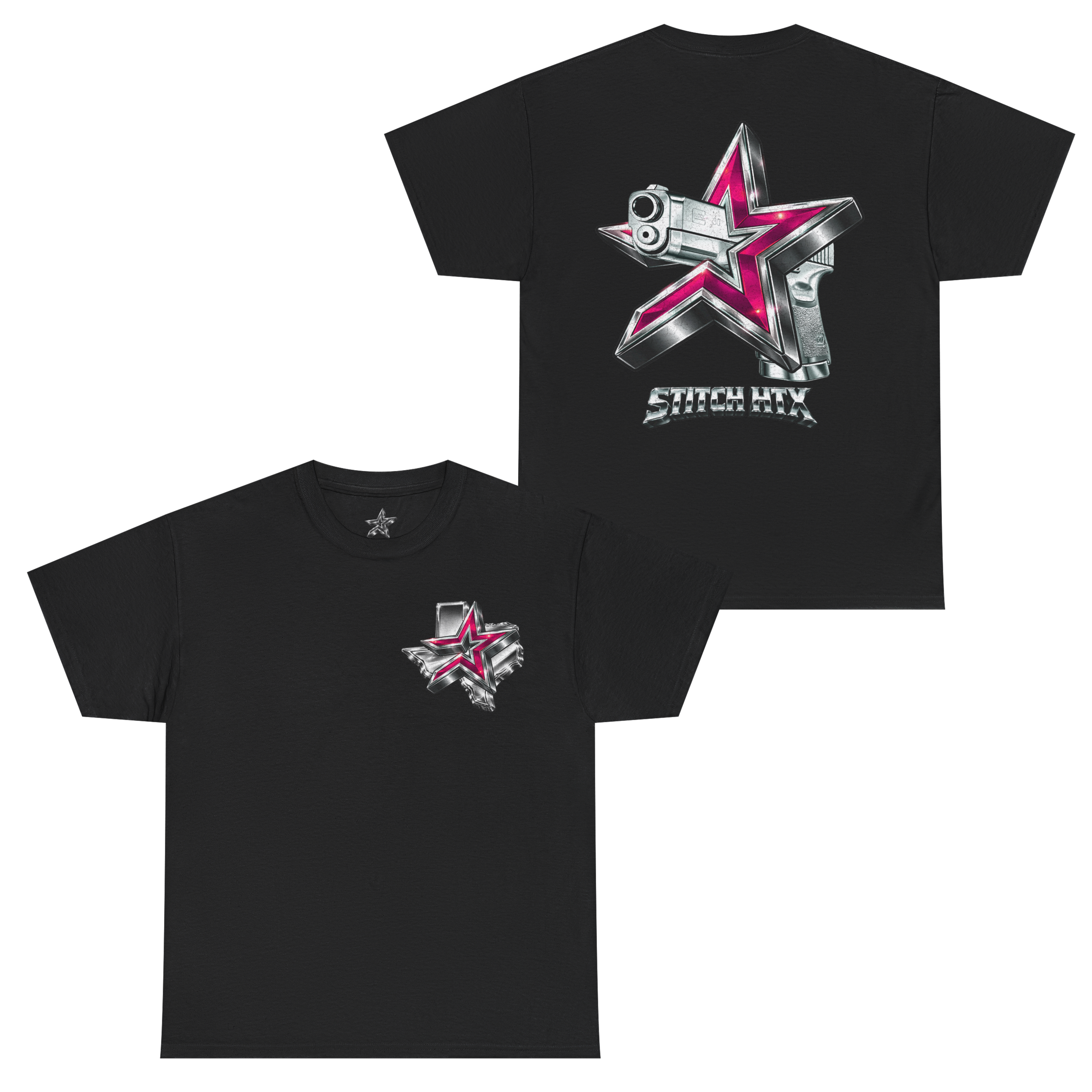 PINK N' CHROME STROS GLOCK STANDARD TEE