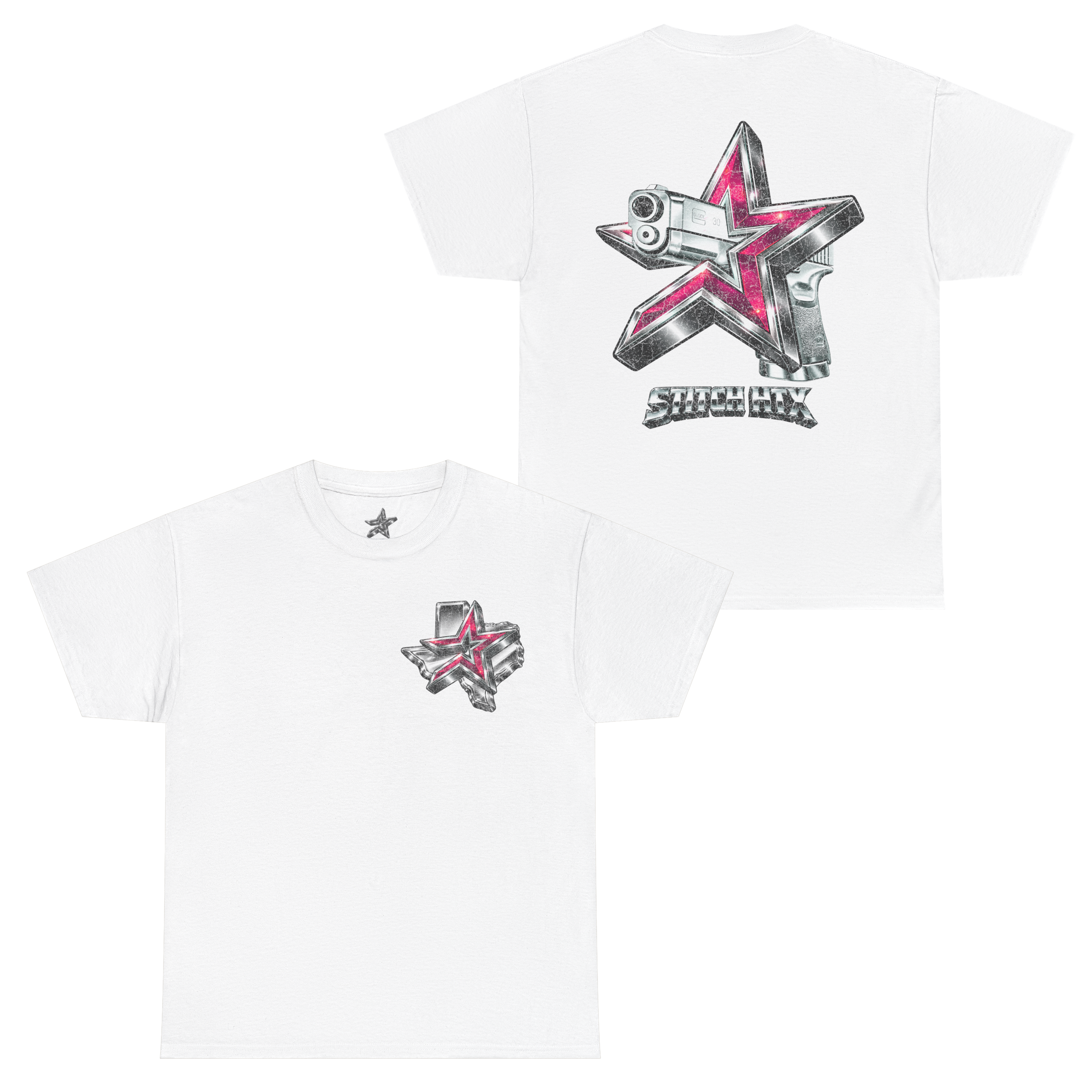 PINK N' CHROME STROS GLOCK STANDARD TEE