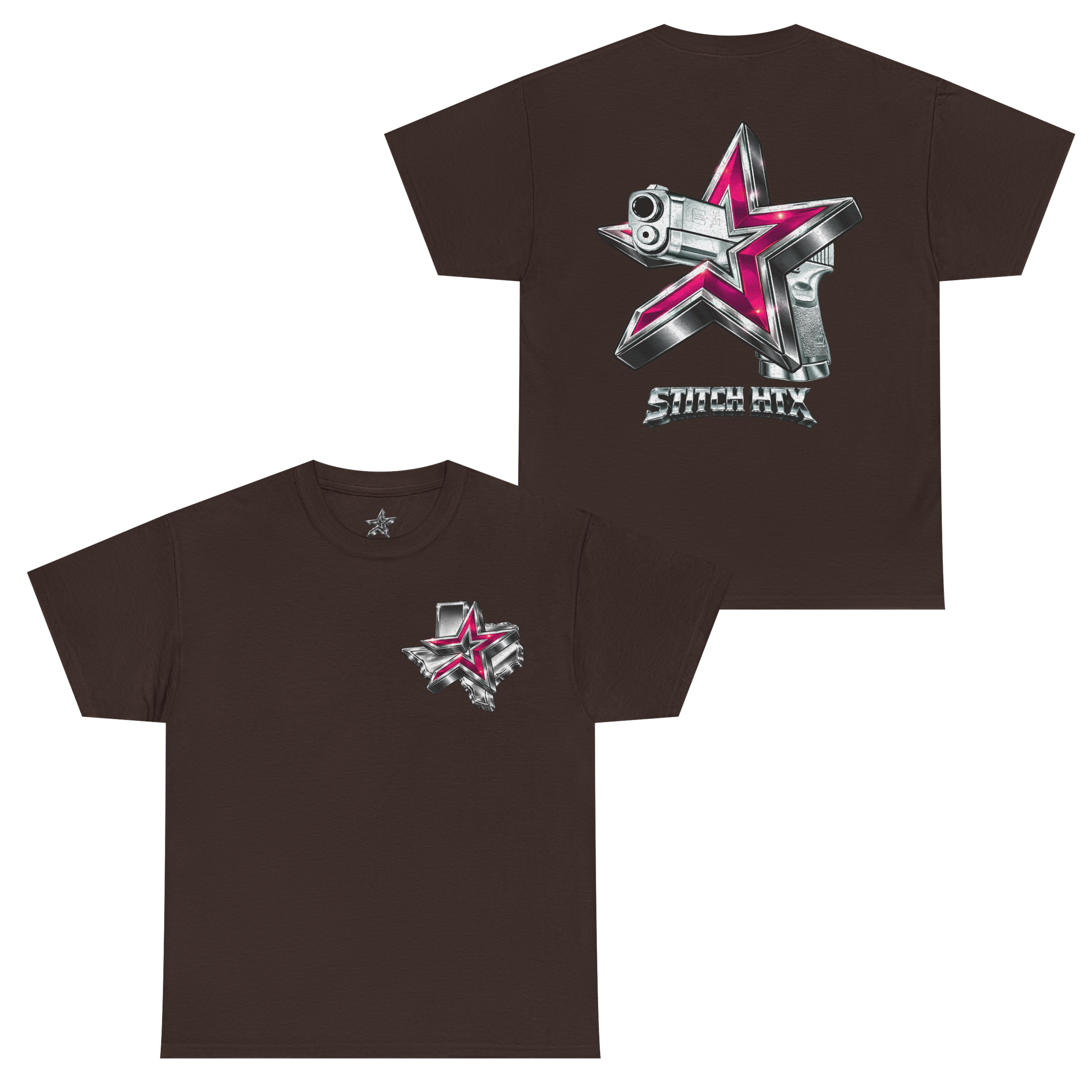 PINK N' CHROME STROS GLOCK STANDARD TEE
