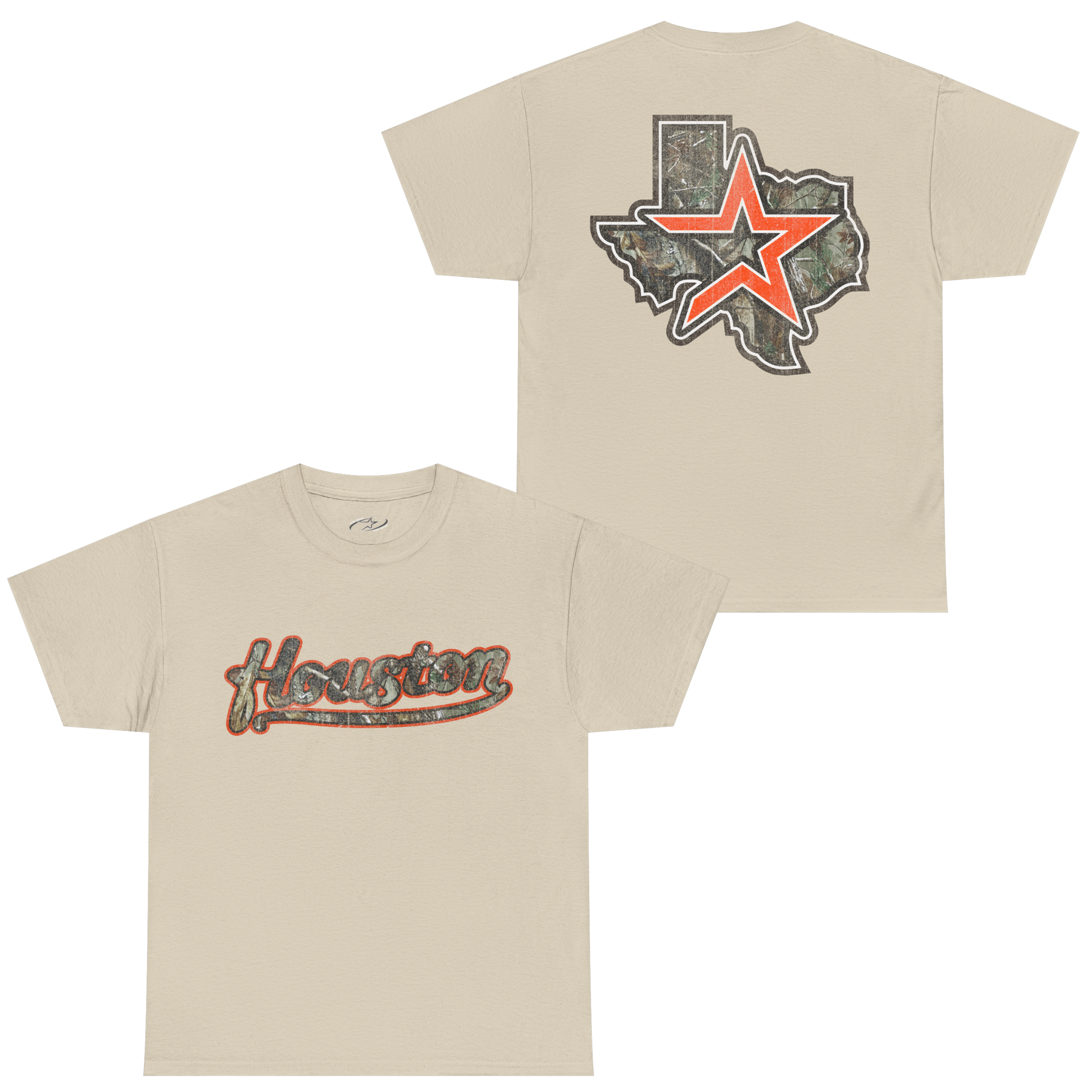 CAMO HTX ORANGE STANDARD TEE