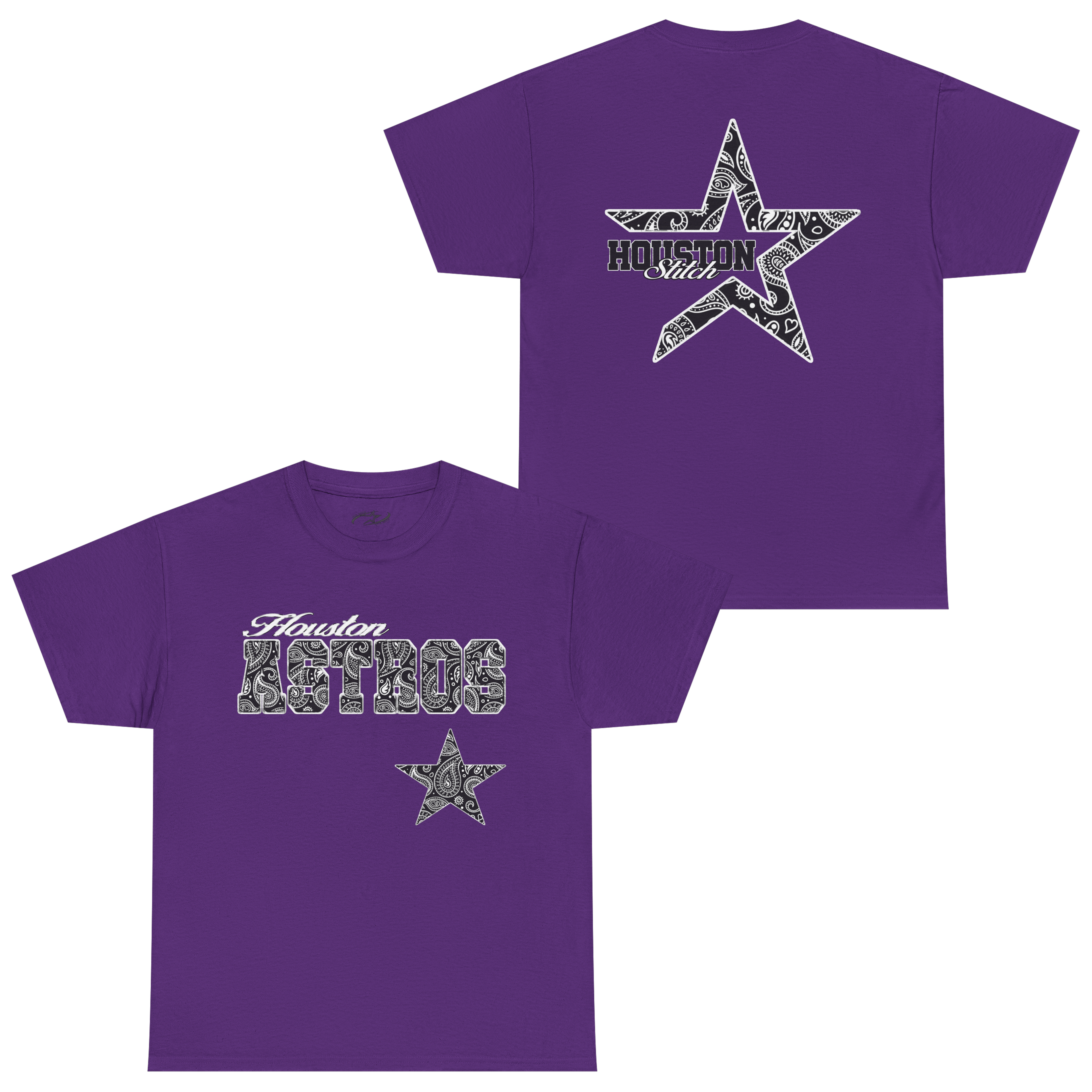 BLACK PAISLEY STROS STAR STANDARD TEE