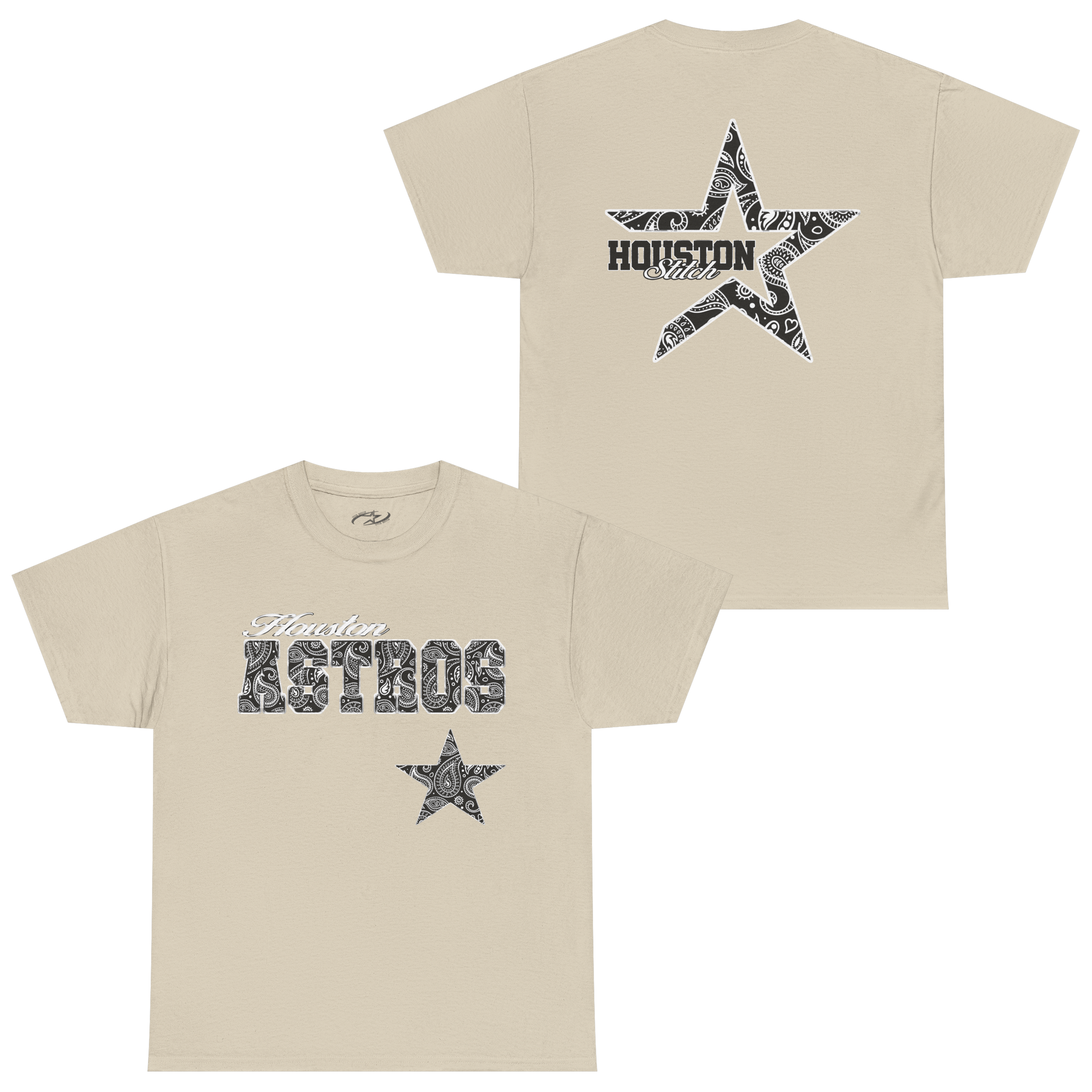BLACK PAISLEY STROS STAR STANDARD TEE