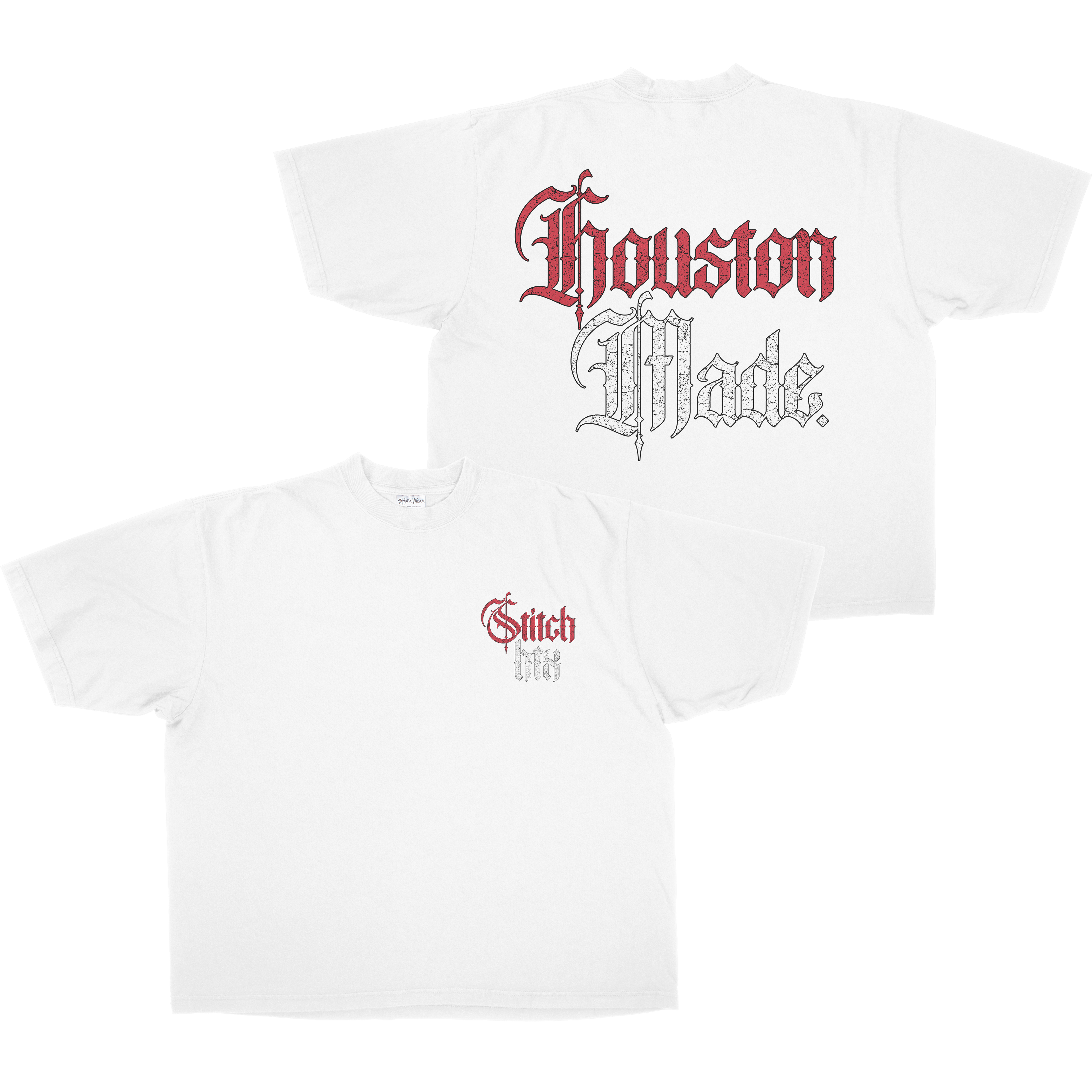 GOTHIC HOUSTON MADE HEAVYWEIGHT SHAKAWEAR TEE (HOUSTON RED)