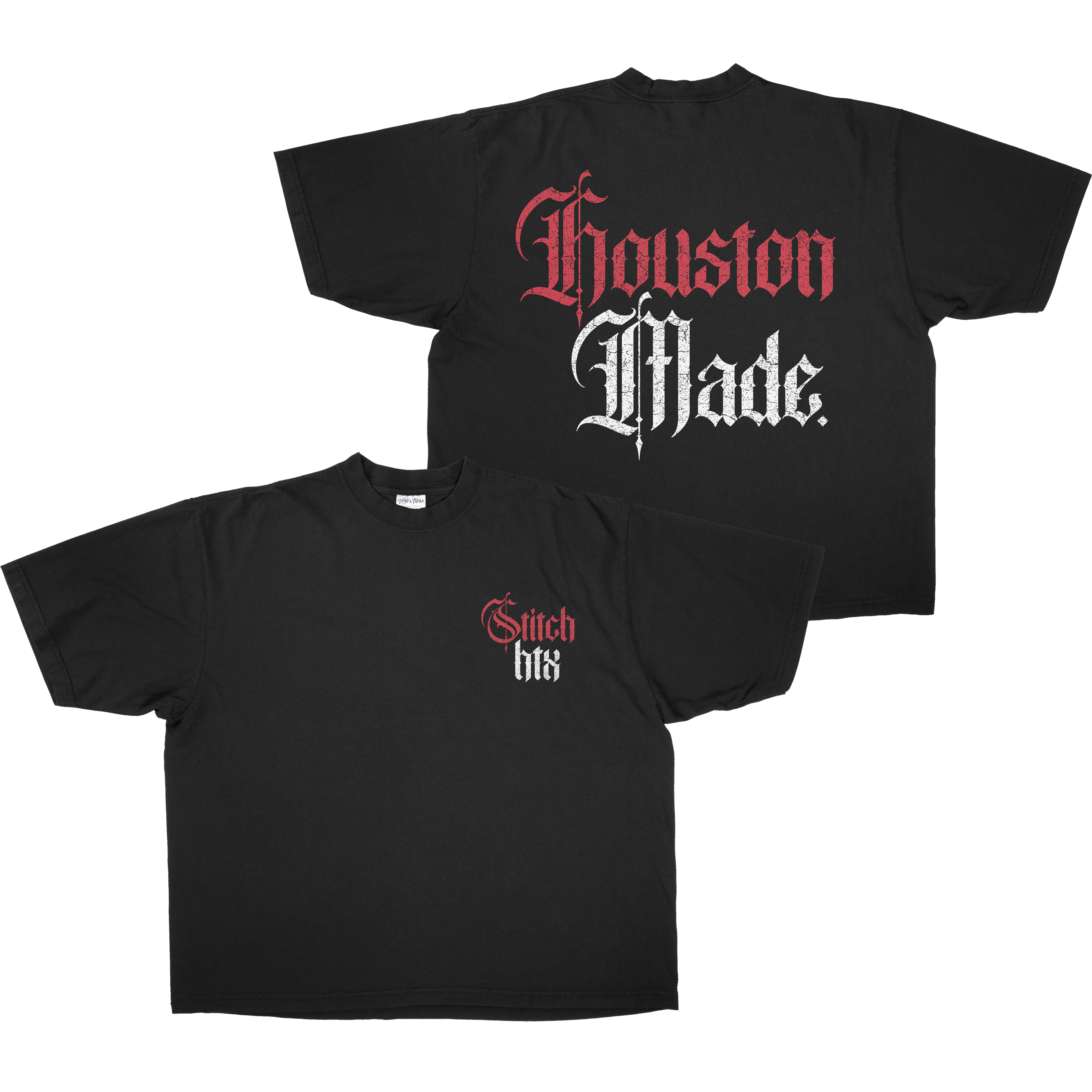 GOTHIC HOUSTON MADE HEAVYWEIGHT SHAKAWEAR TEE (HOUSTON RED)