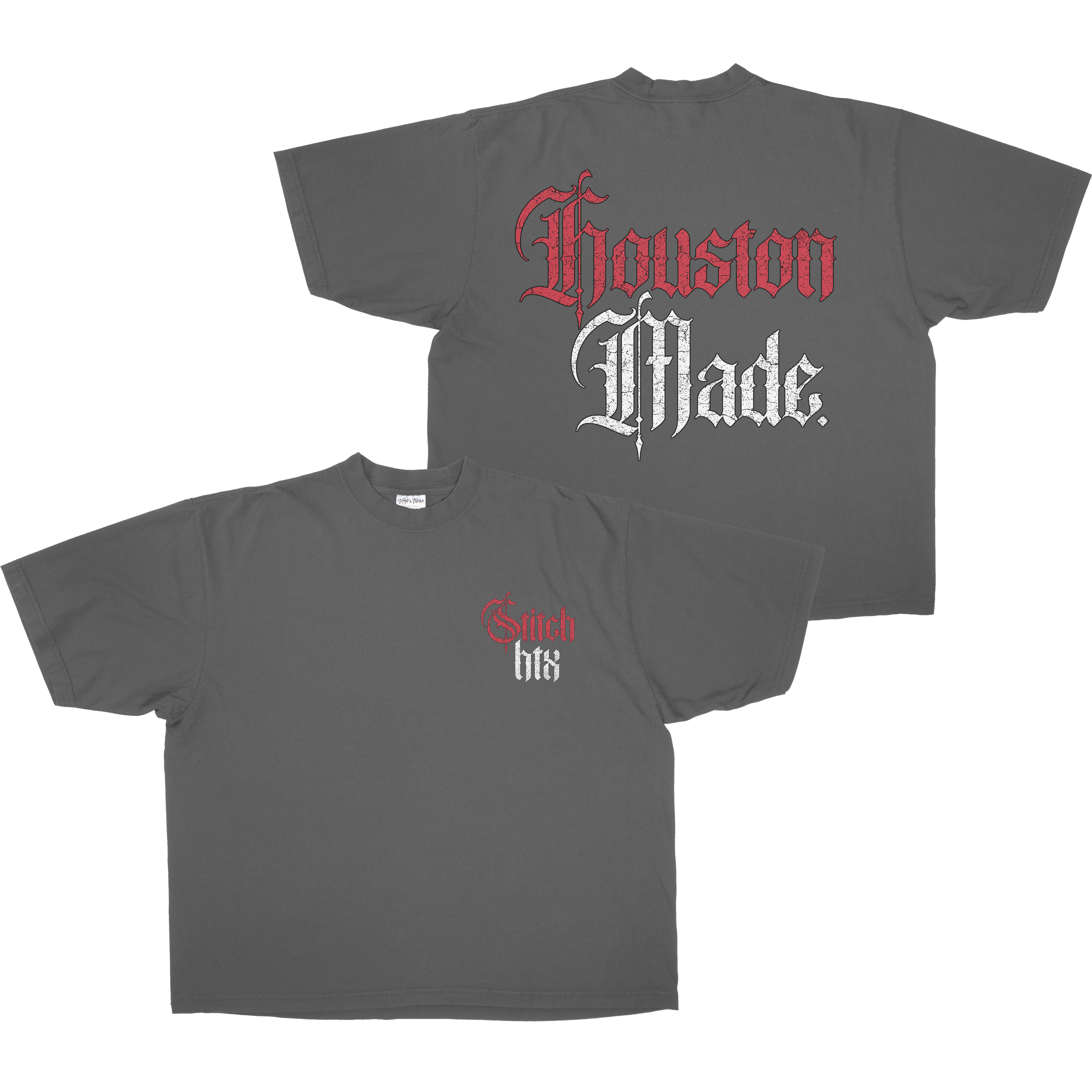 GOTHIC HOUSTON MADE HEAVYWEIGHT SHAKAWEAR TEE (HOUSTON RED)
