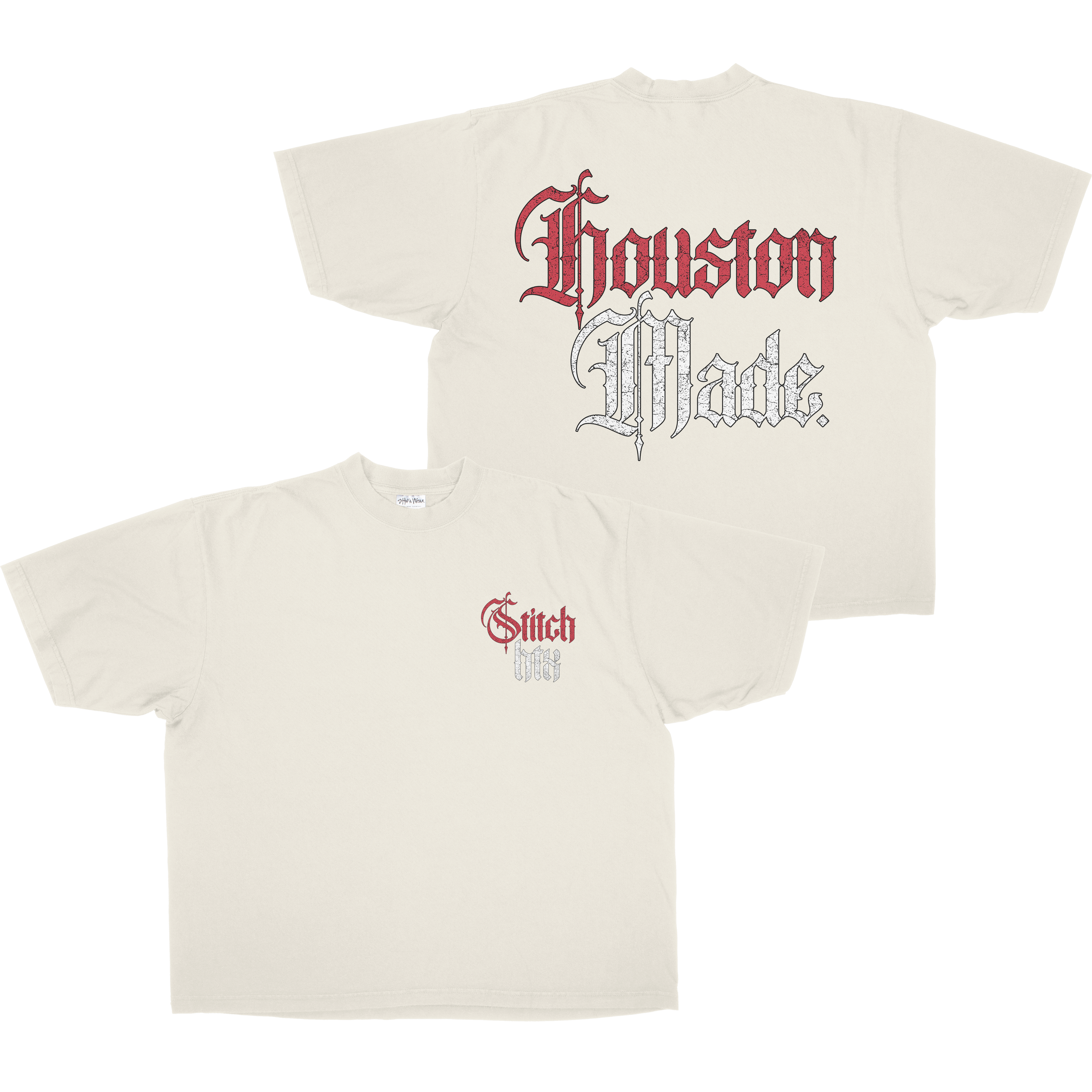 GOTHIC HOUSTON MADE HEAVYWEIGHT SHAKAWEAR TEE (HOUSTON RED)