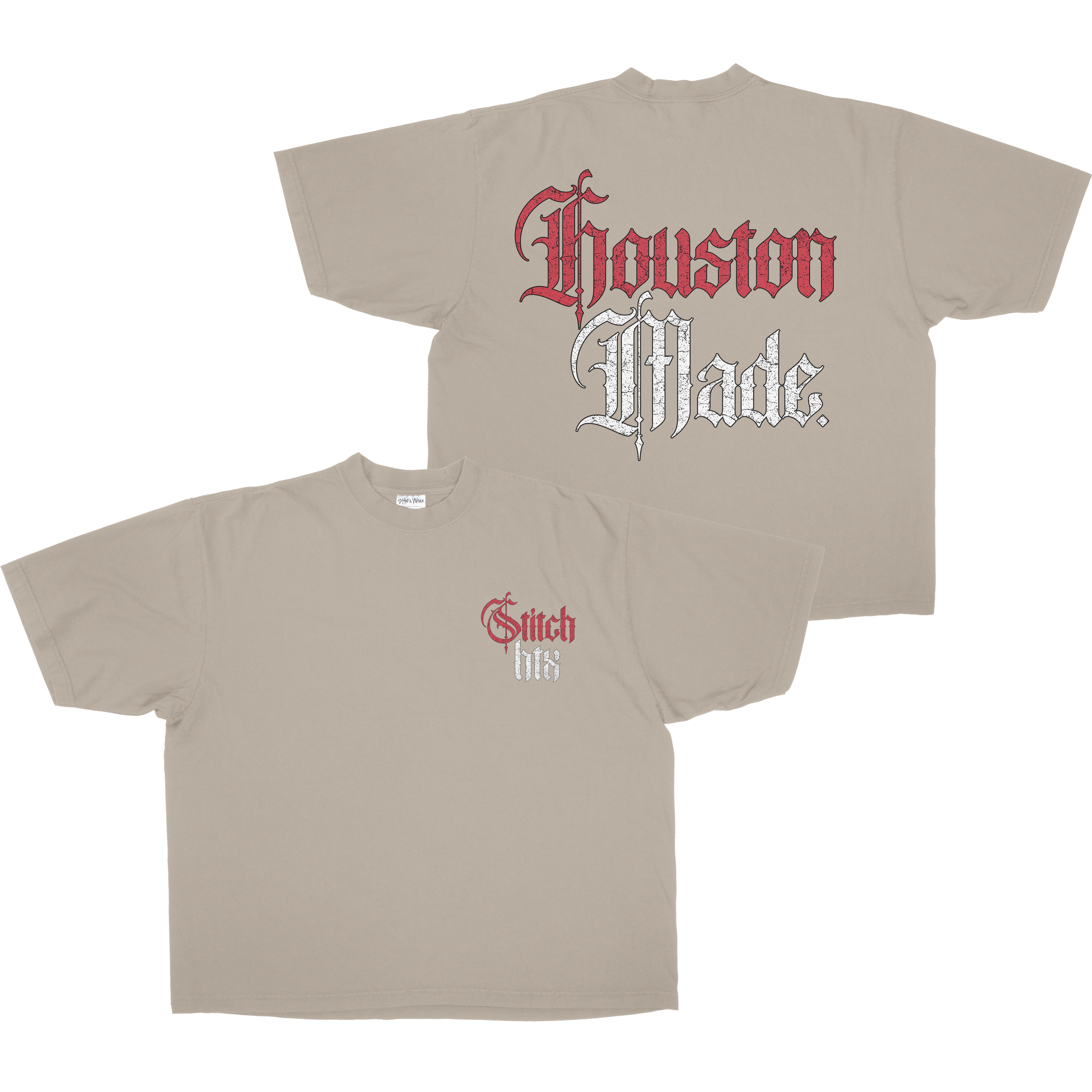 GOTHIC HOUSTON MADE HEAVYWEIGHT SHAKAWEAR TEE (HOUSTON RED)