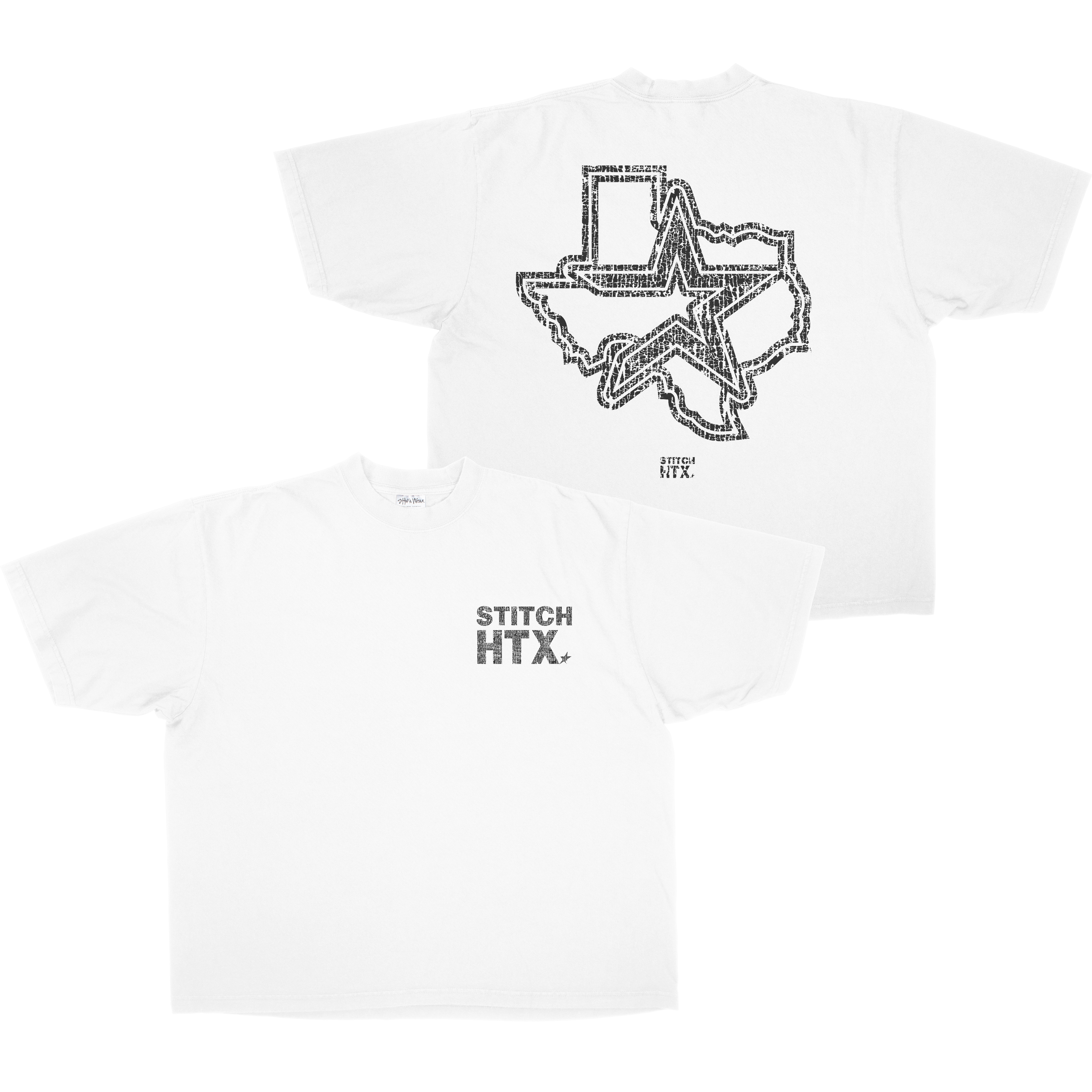 BLACK STITCH LOGO HEAVYWEIGHT SHAKAWEAR TEE