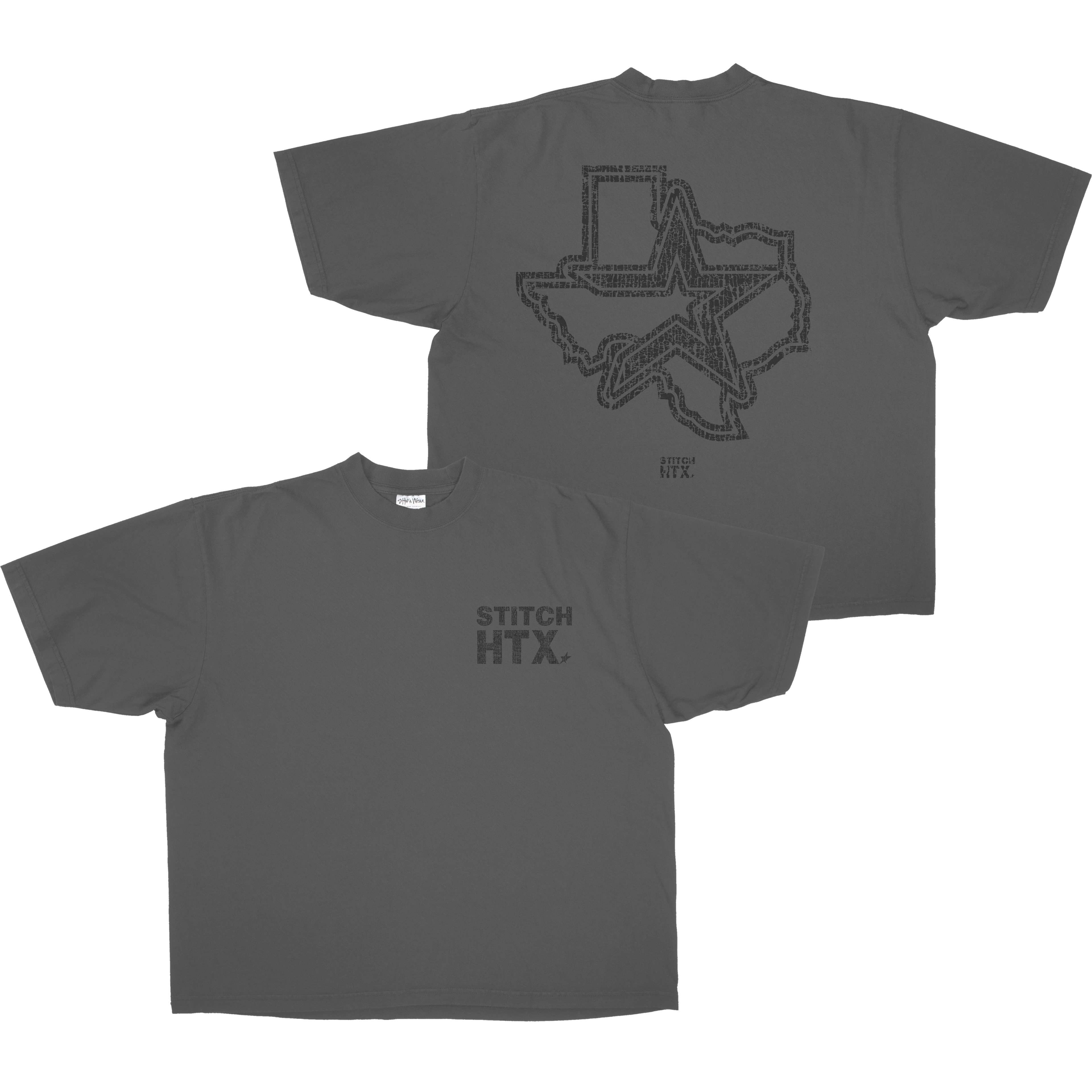 BLACK STITCH LOGO HEAVYWEIGHT SHAKAWEAR TEE