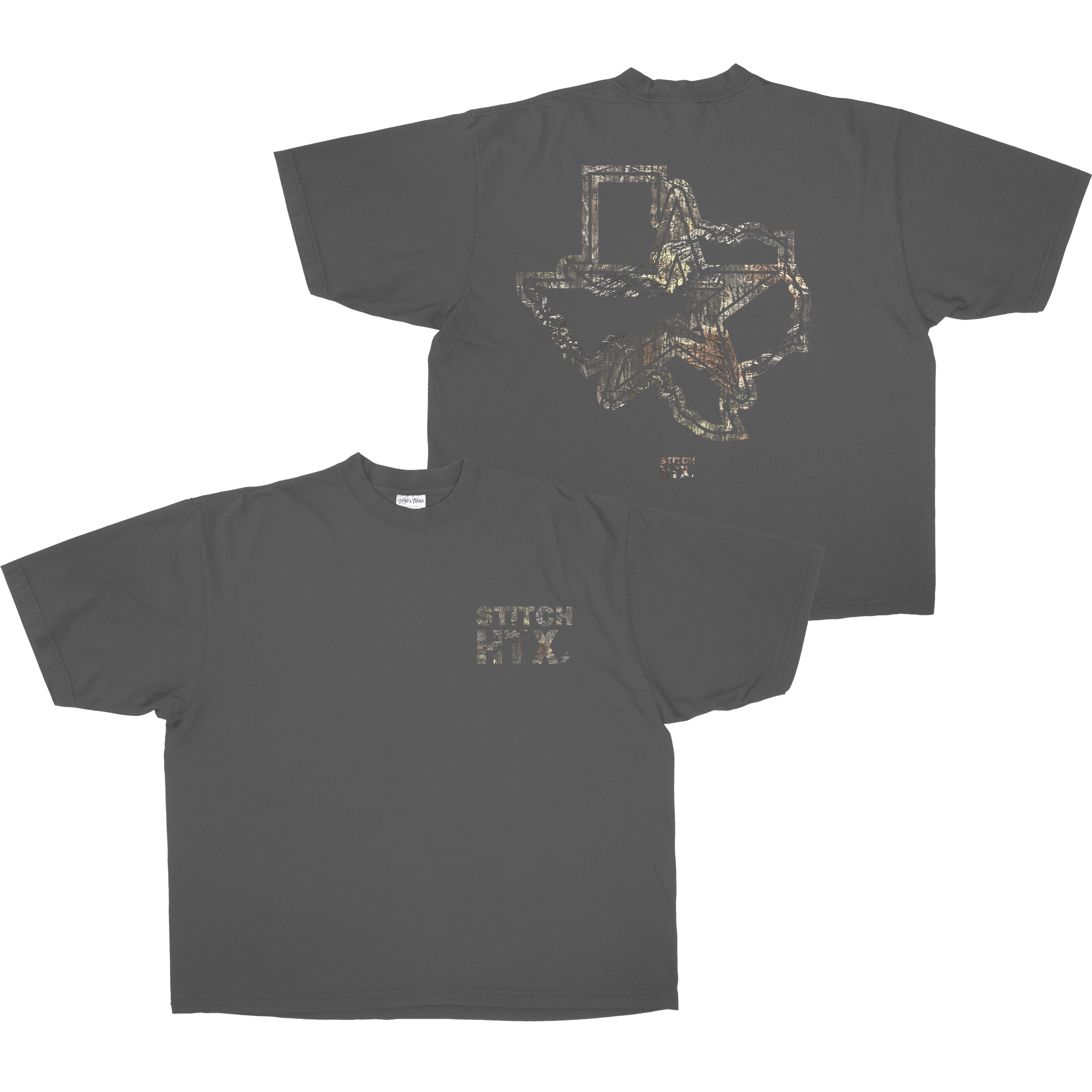 CAMO STITCH LOGO HEAVYWEIGHT SHAKAWEAR TEE
