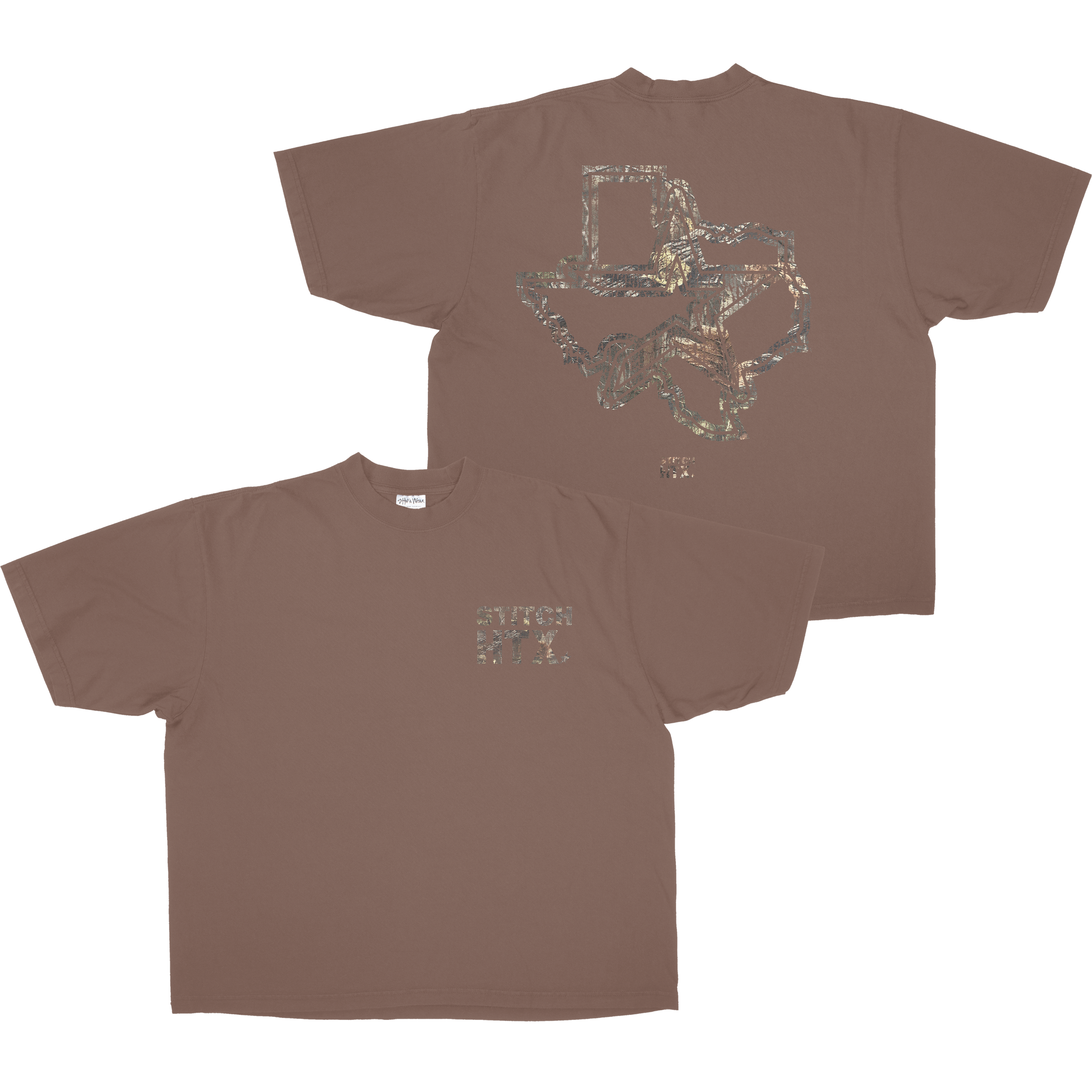CAMO STITCH LOGO HEAVYWEIGHT SHAKAWEAR TEE